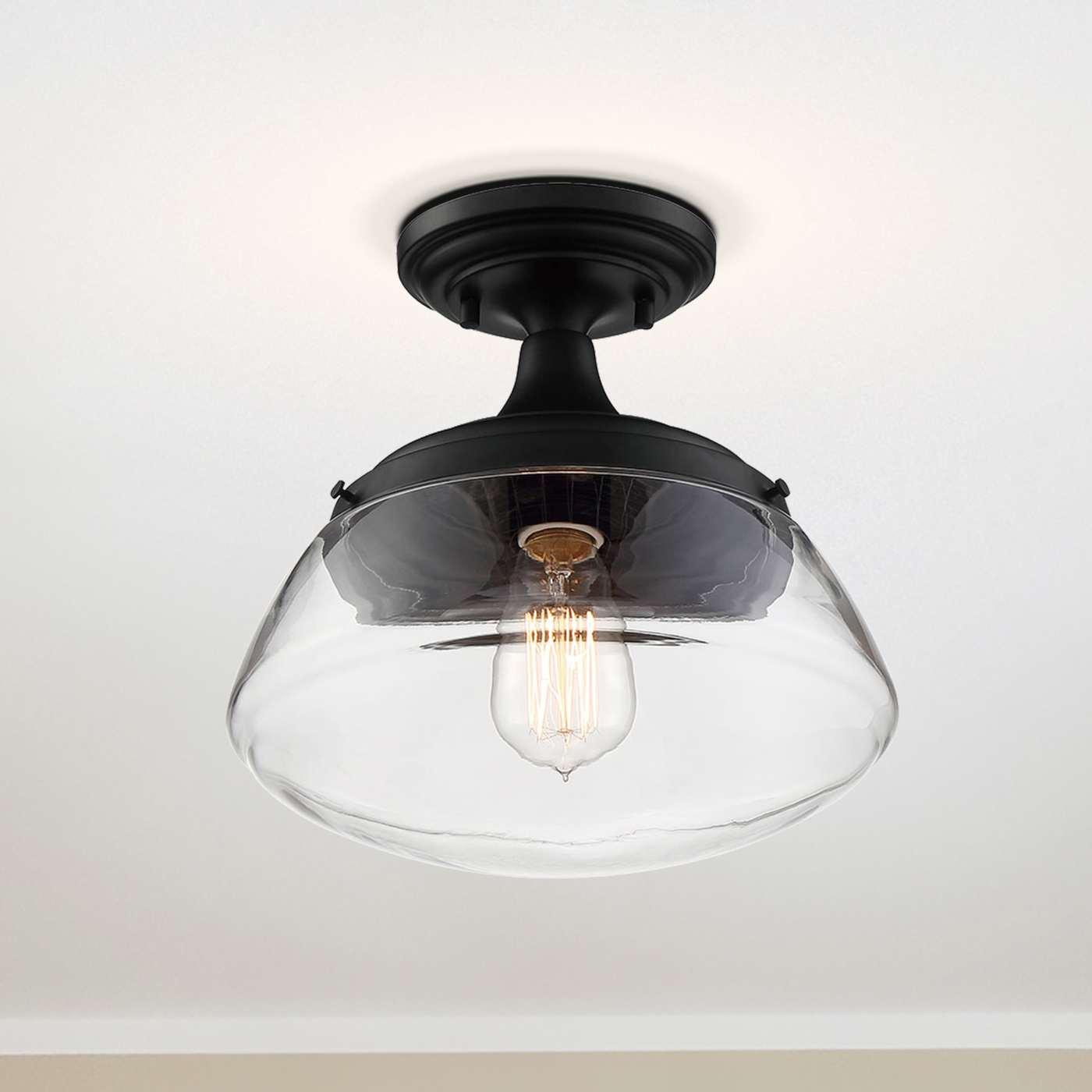 KEW 1 LIGHT SEMI FLUSH - 60-6799