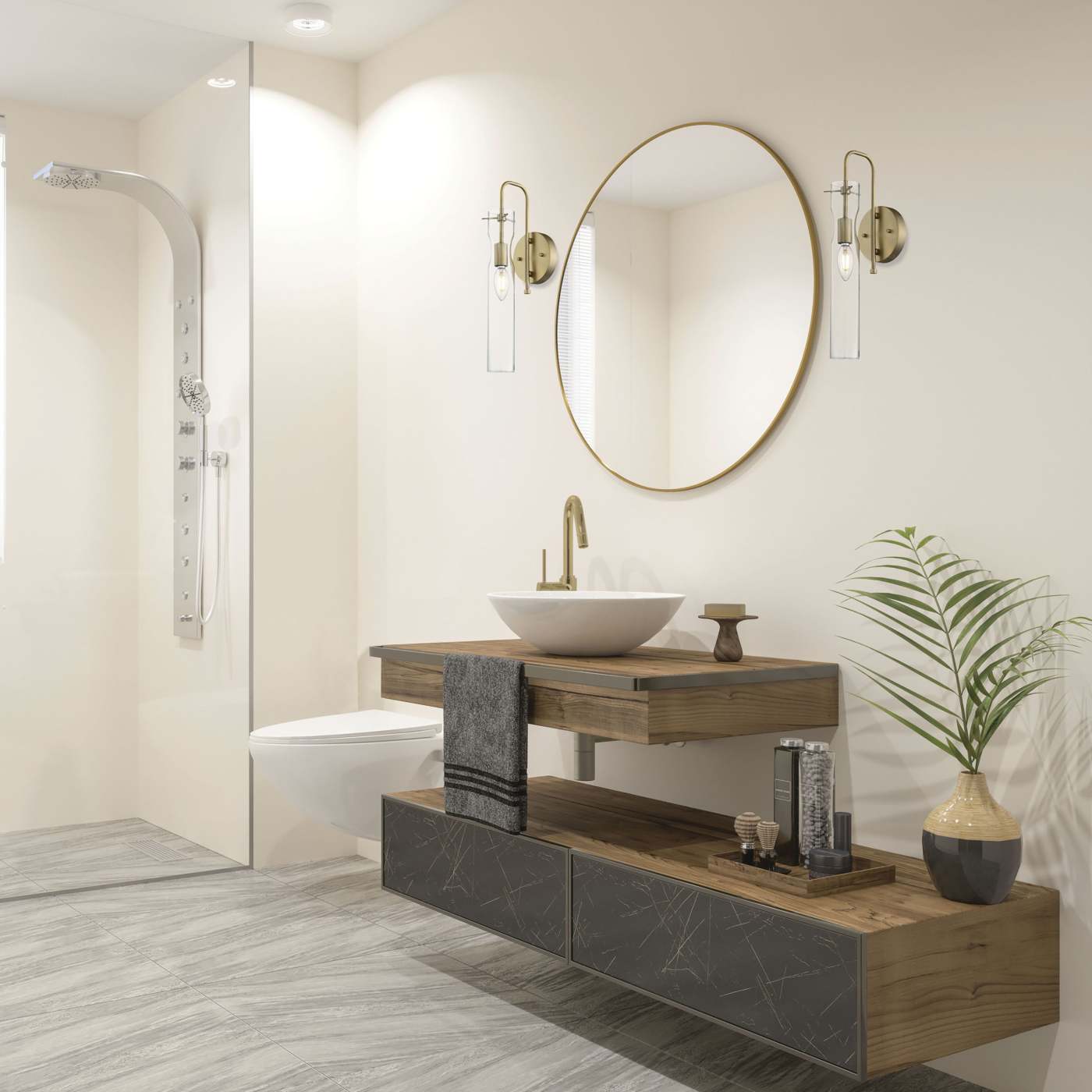 SPYGLASS 1 LIGHT WALL SCONCE - 60-6855