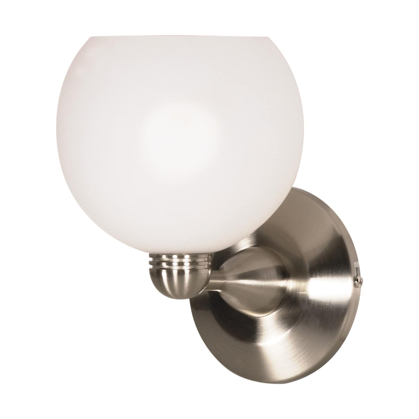 WHITE BALL HAL.WALL SCONCE BN - 60-695