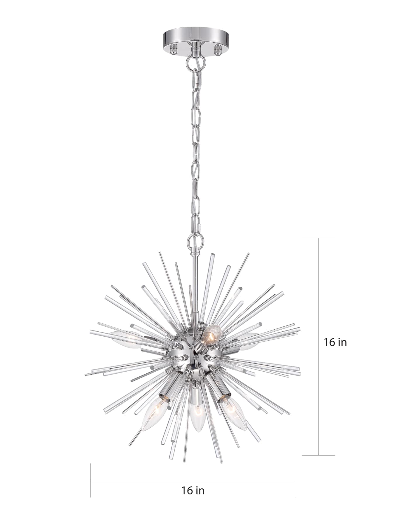 CIRRUS 6 LIGHT CHANDELIER - 60-6991