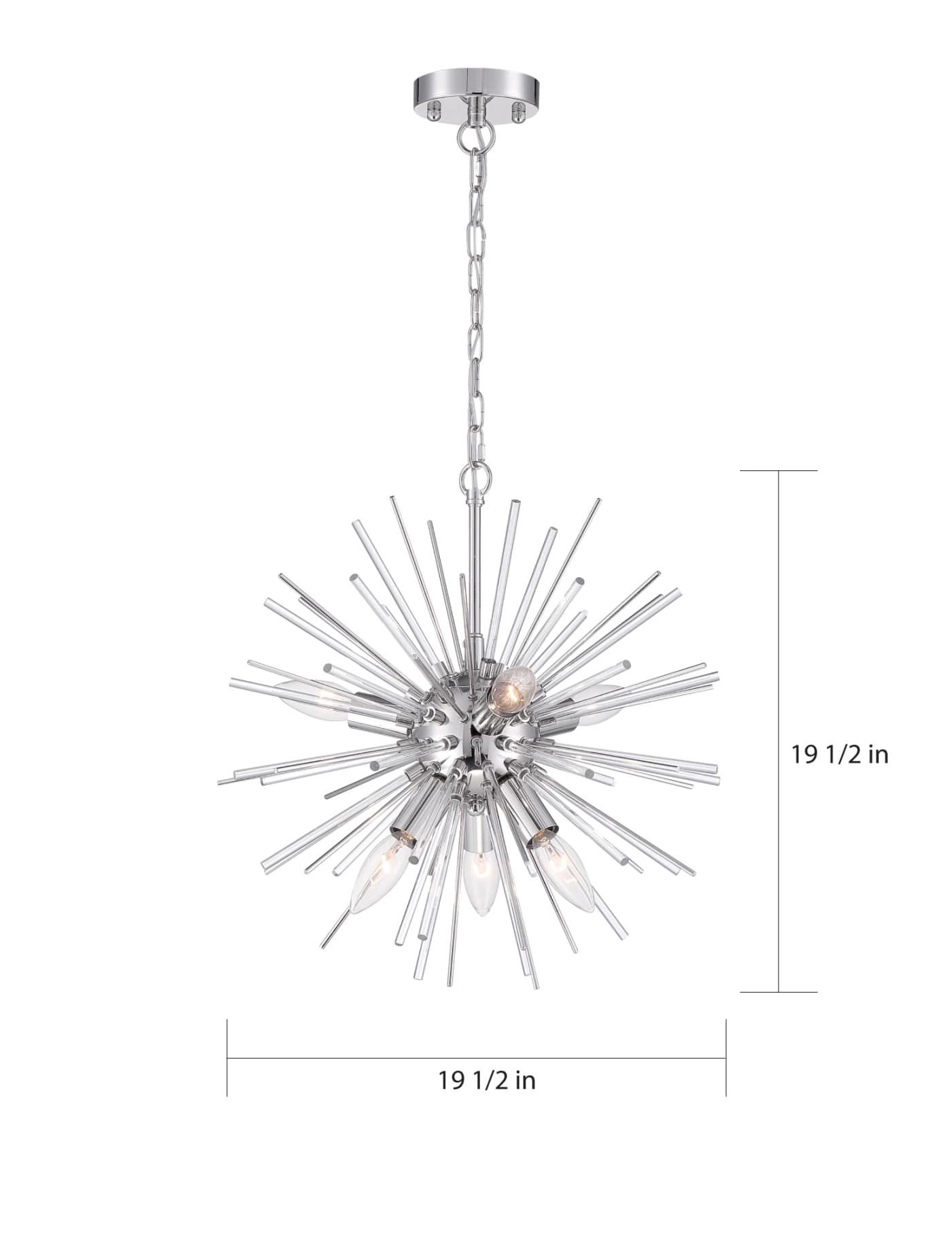 CIRRUS 8 LIGHT CHANDELIER - 60-6993