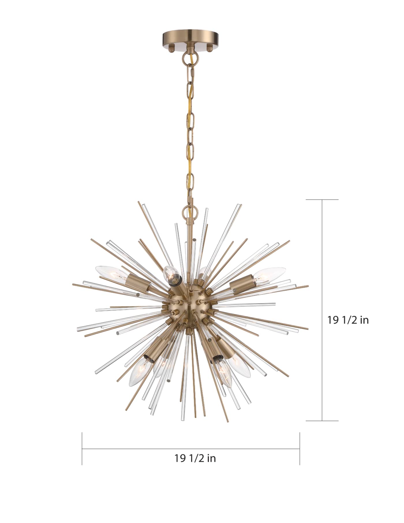 CIRRUS 8 LIGHT CHANDELIER - 60-6994