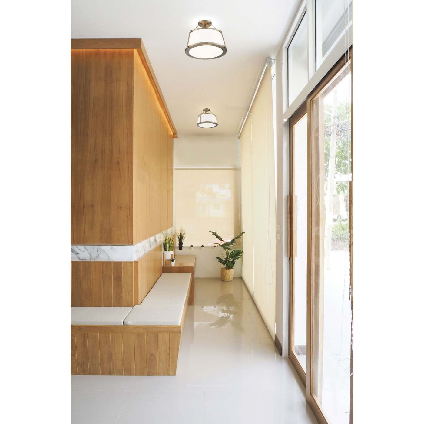 CUTTY 3LT SEMI FLUSH - 60-6997