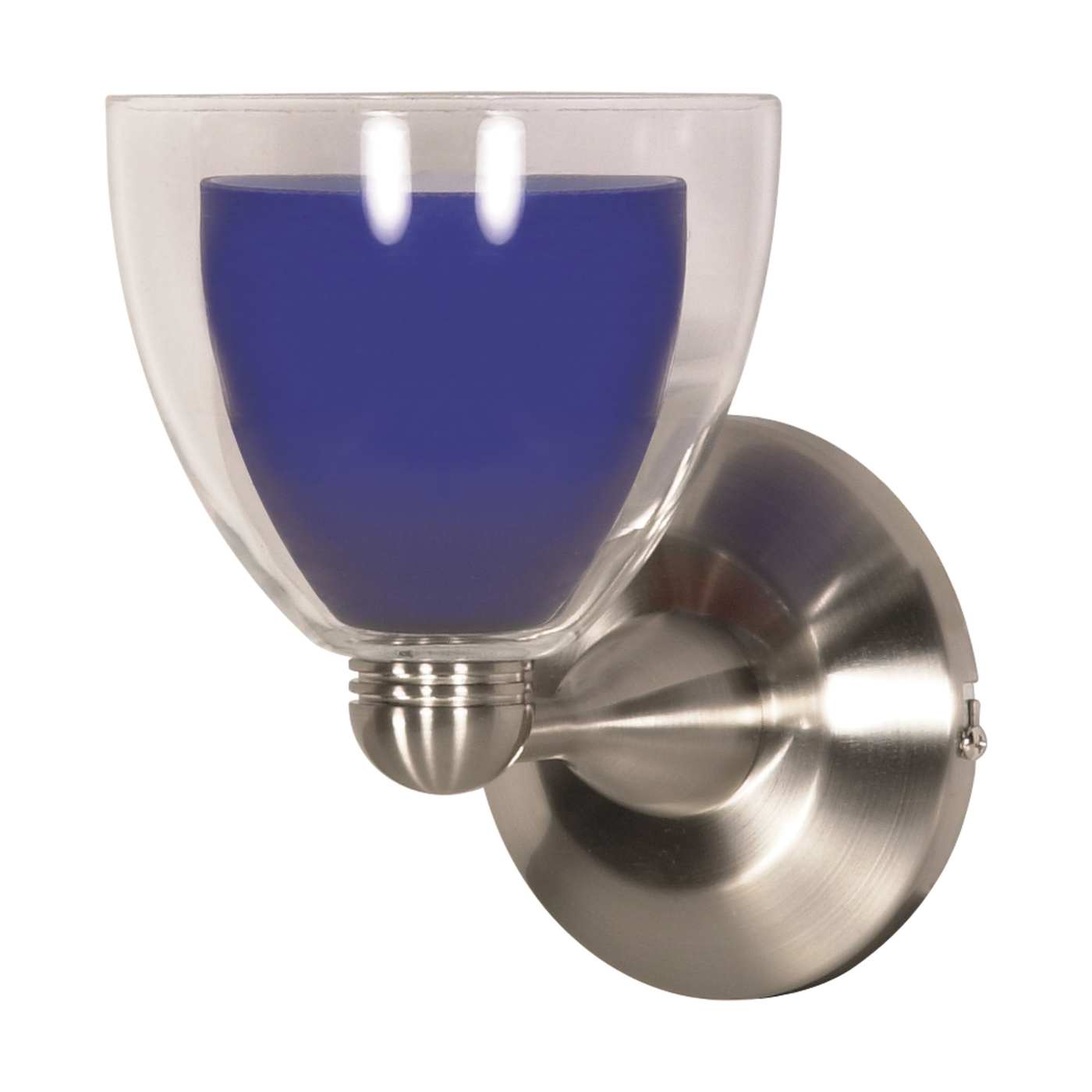 BLUE CLEAR HAL.WALL SCONCE BN - 60-700