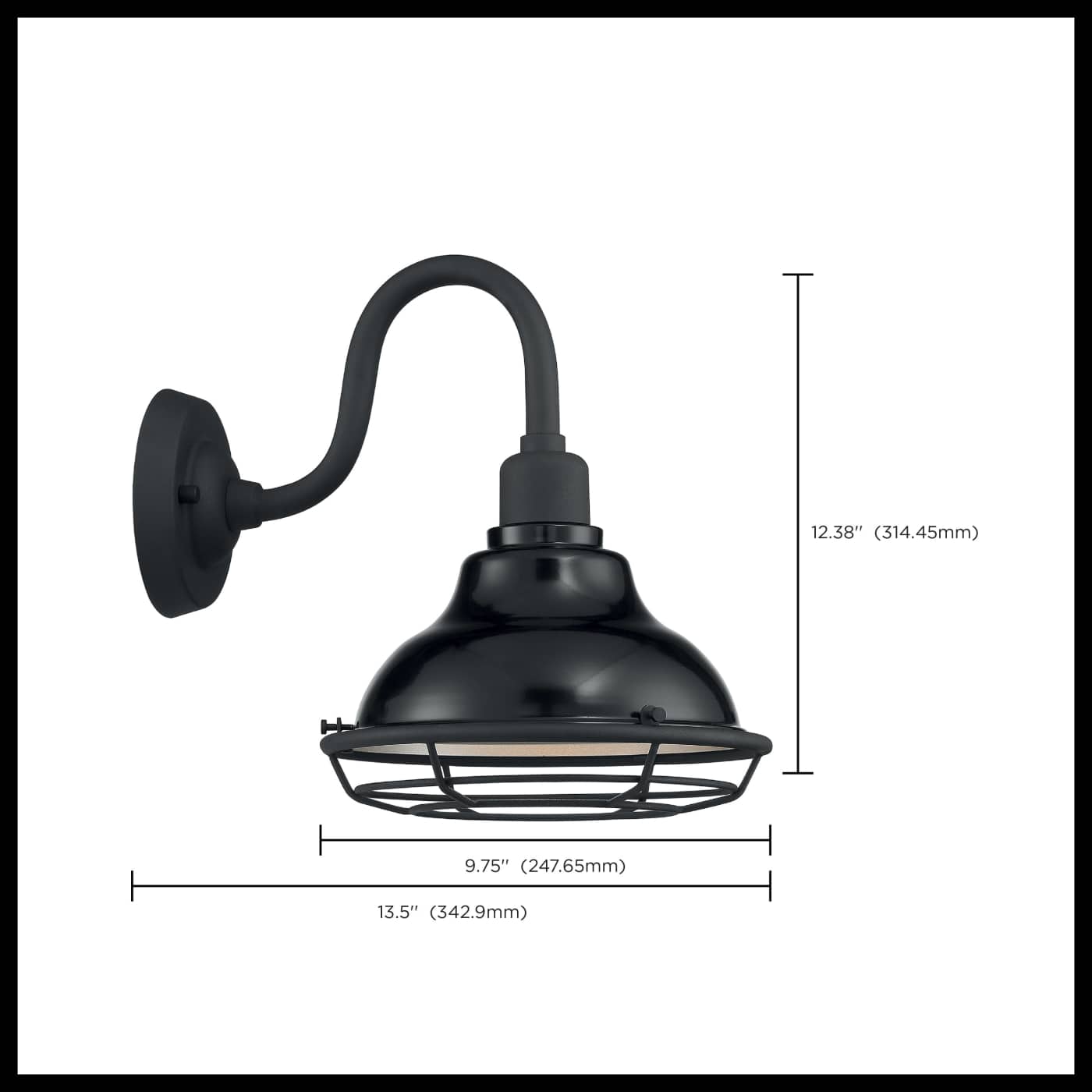 NEWBRIDGE 1LT SM OUTDOOR WALL - 60-7001