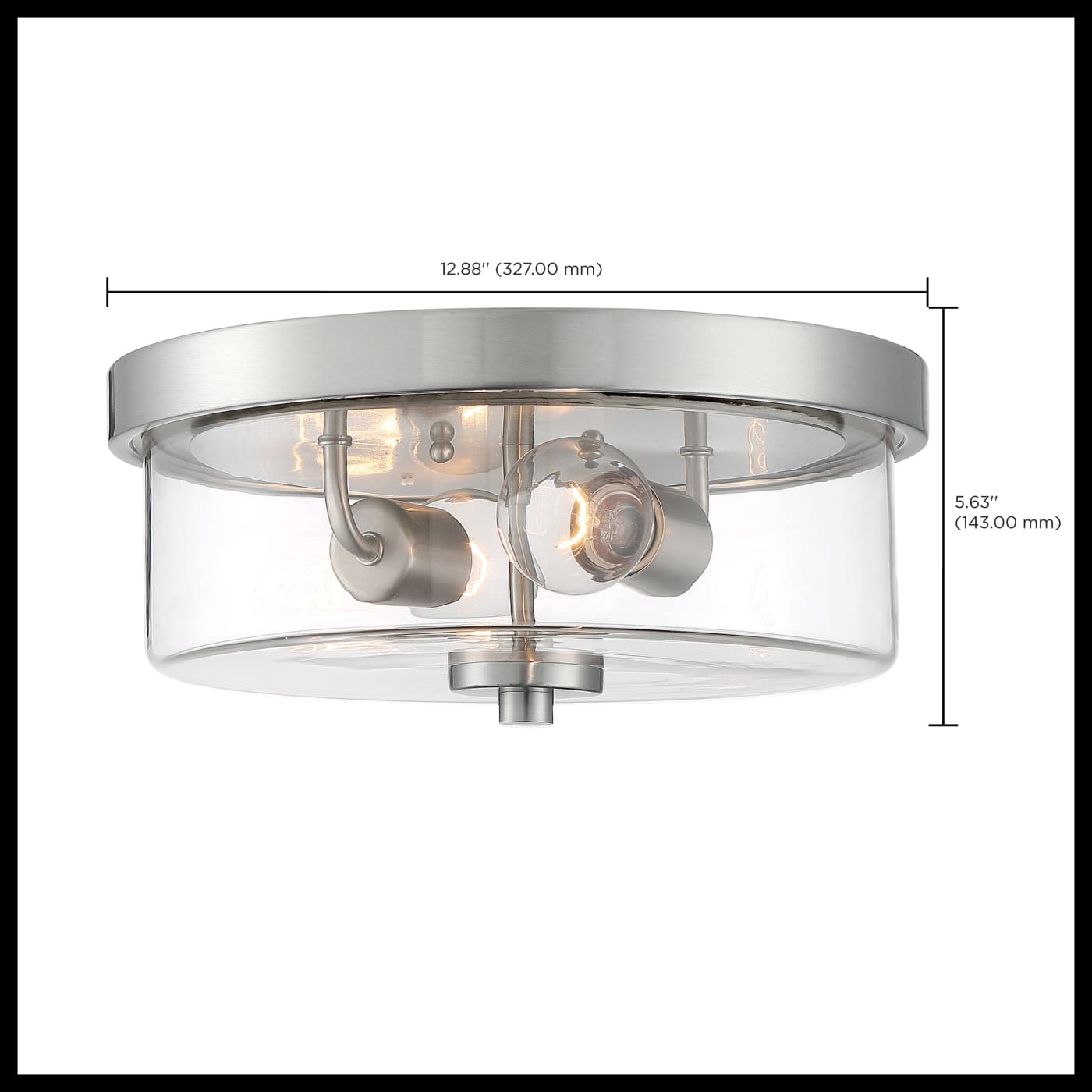 SOMMERSET 2 LIGHT FLUSH MOUNT - 60-7168