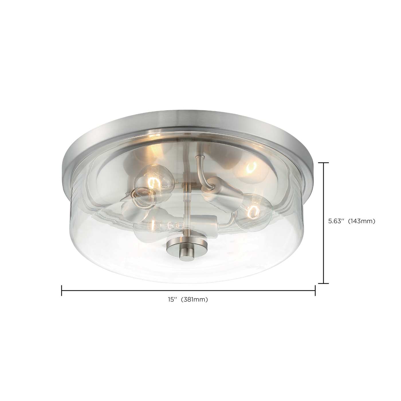 SOMMERSET 3 LIGHT FLUSH MOUNT - 60-7169