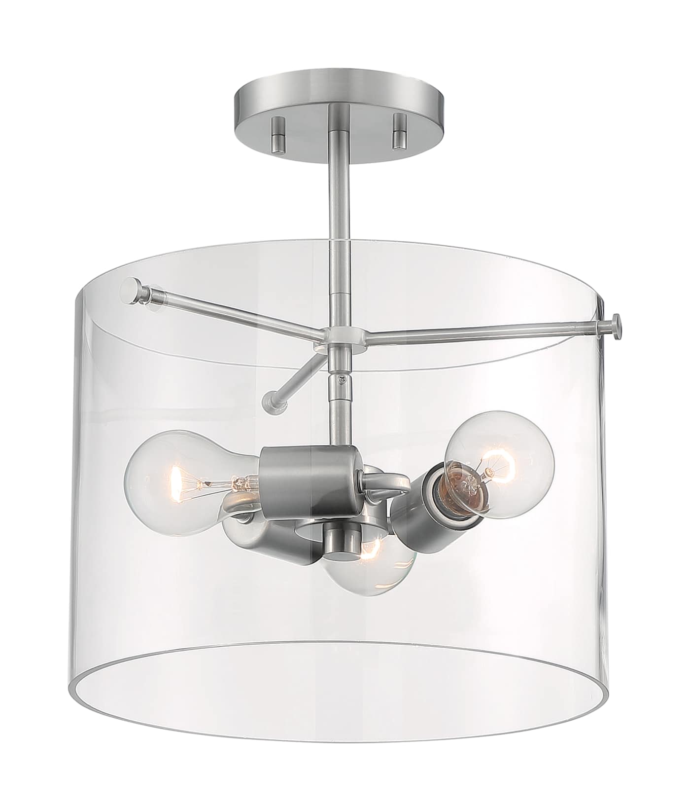 SOMMERSET 3 LIGHT SEMI FLUSH - 60-7178