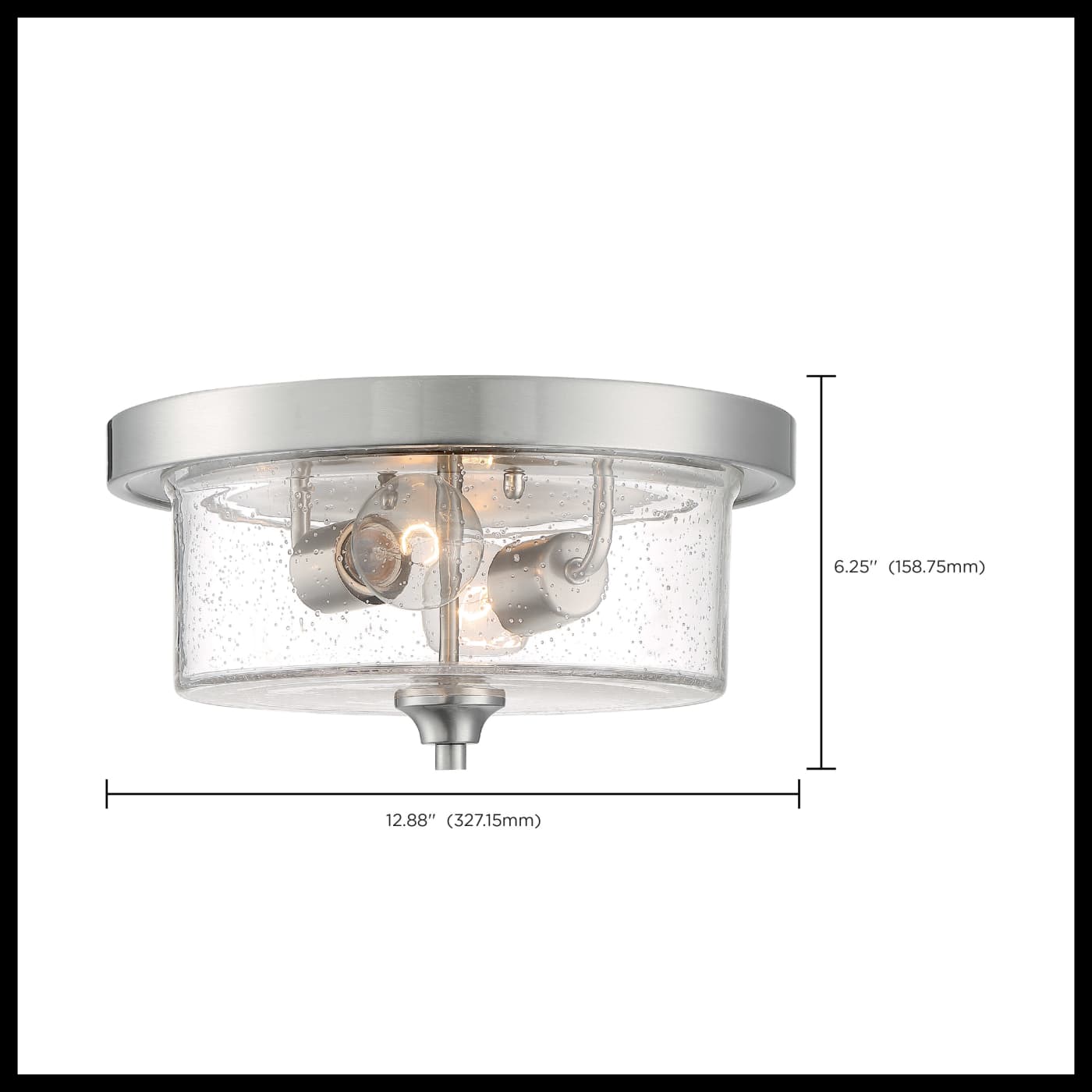 BRANSEL 2 LIGHT FLUSH MOUNT - 60-7190