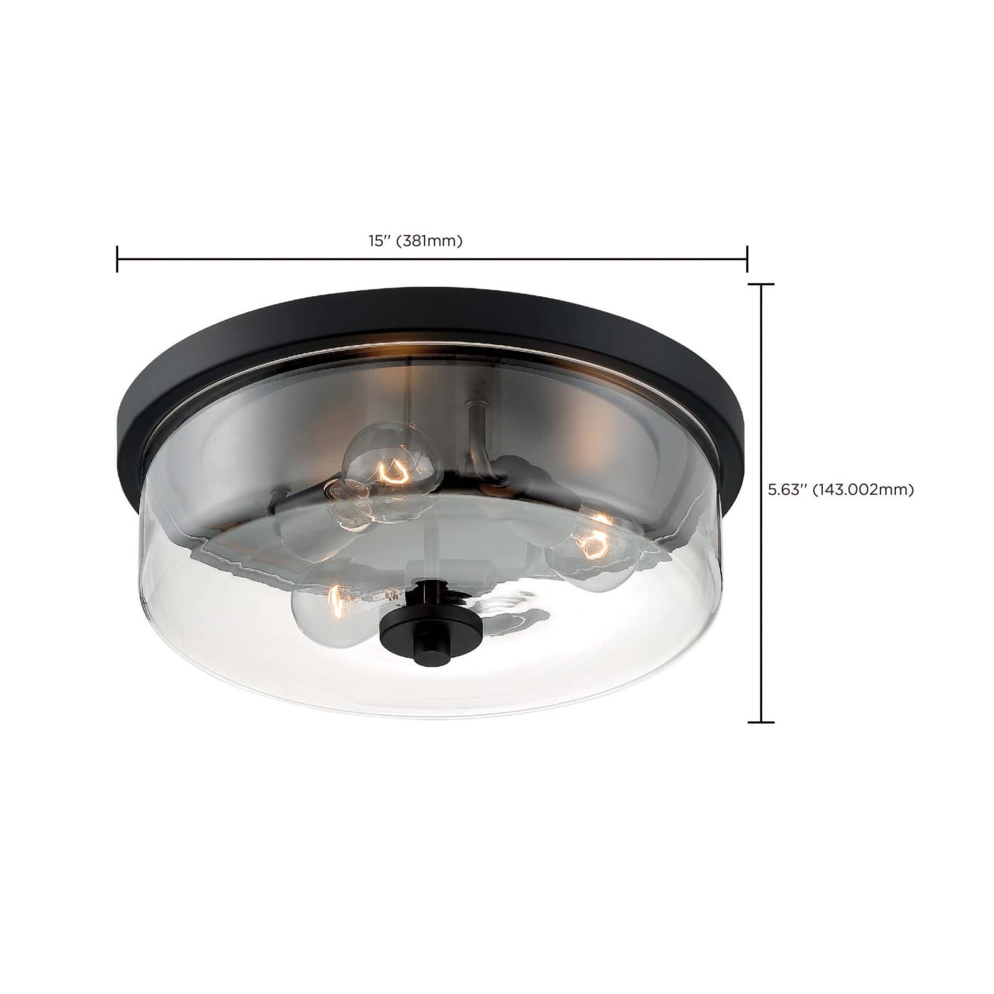 SOMMERSET 3 LIGHT FLUSH MOUNT - 60-7269