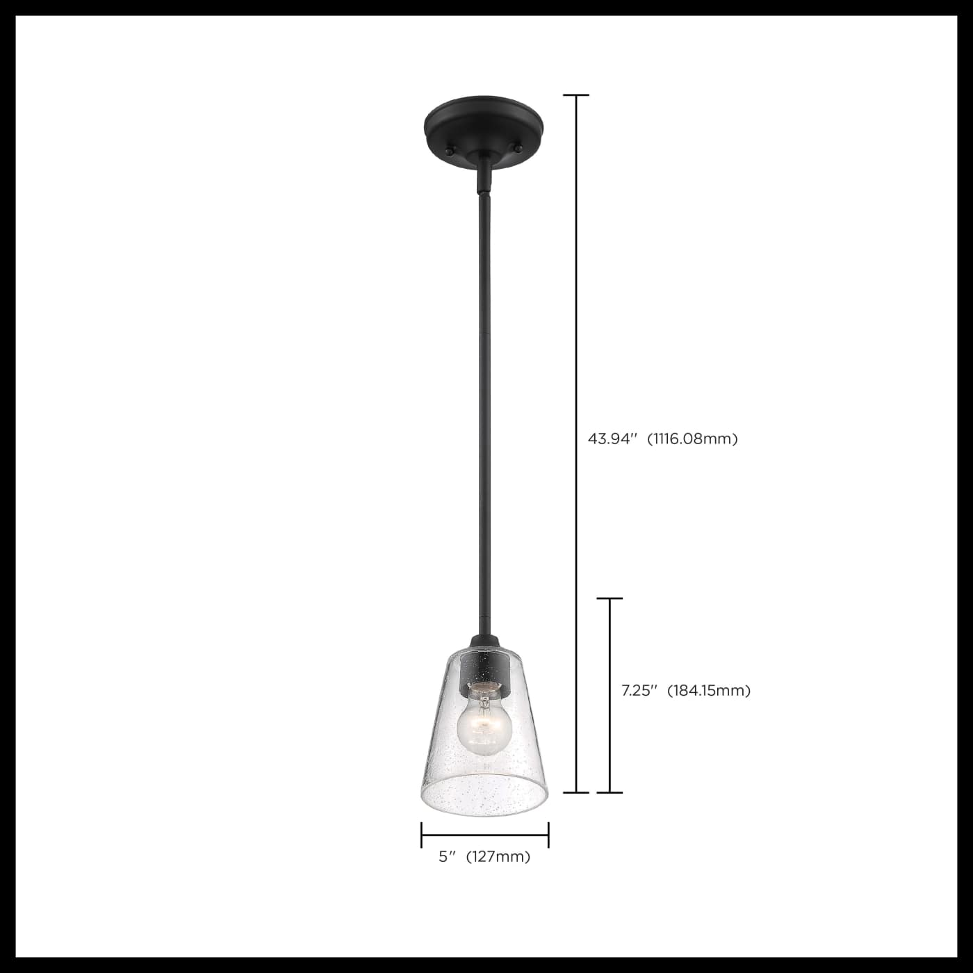 BRANSEL 1 LIGHT MINI PENDANT - 60-7280