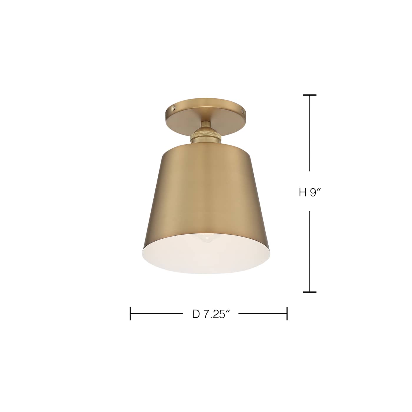 MOTIF 1LT 7" SEMI FLUSH - 60-7321