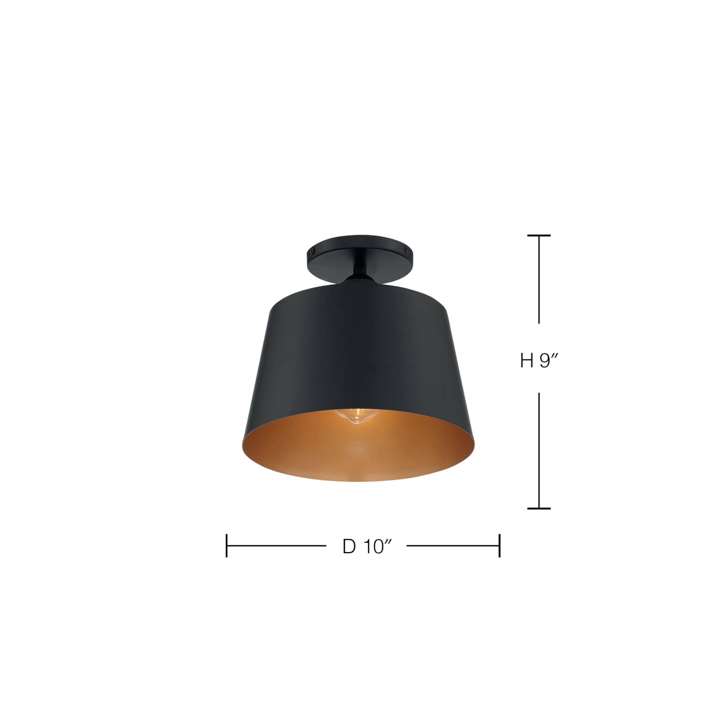 MOTIF 1LT 10" SEMI FLUSH - 60-7332