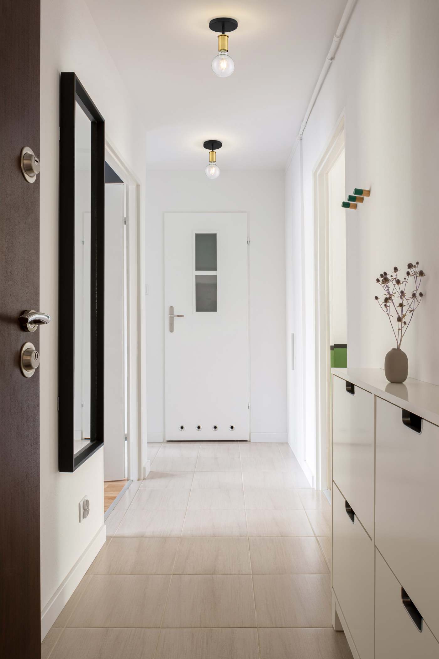 RYDER 1 LIGHT SEMI FLUSH - 60-7343