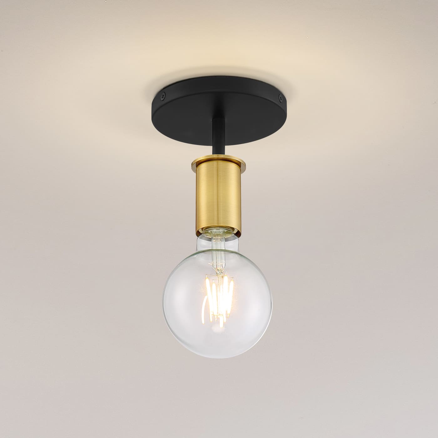 RYDER 1 LIGHT SEMI FLUSH - 60-7343