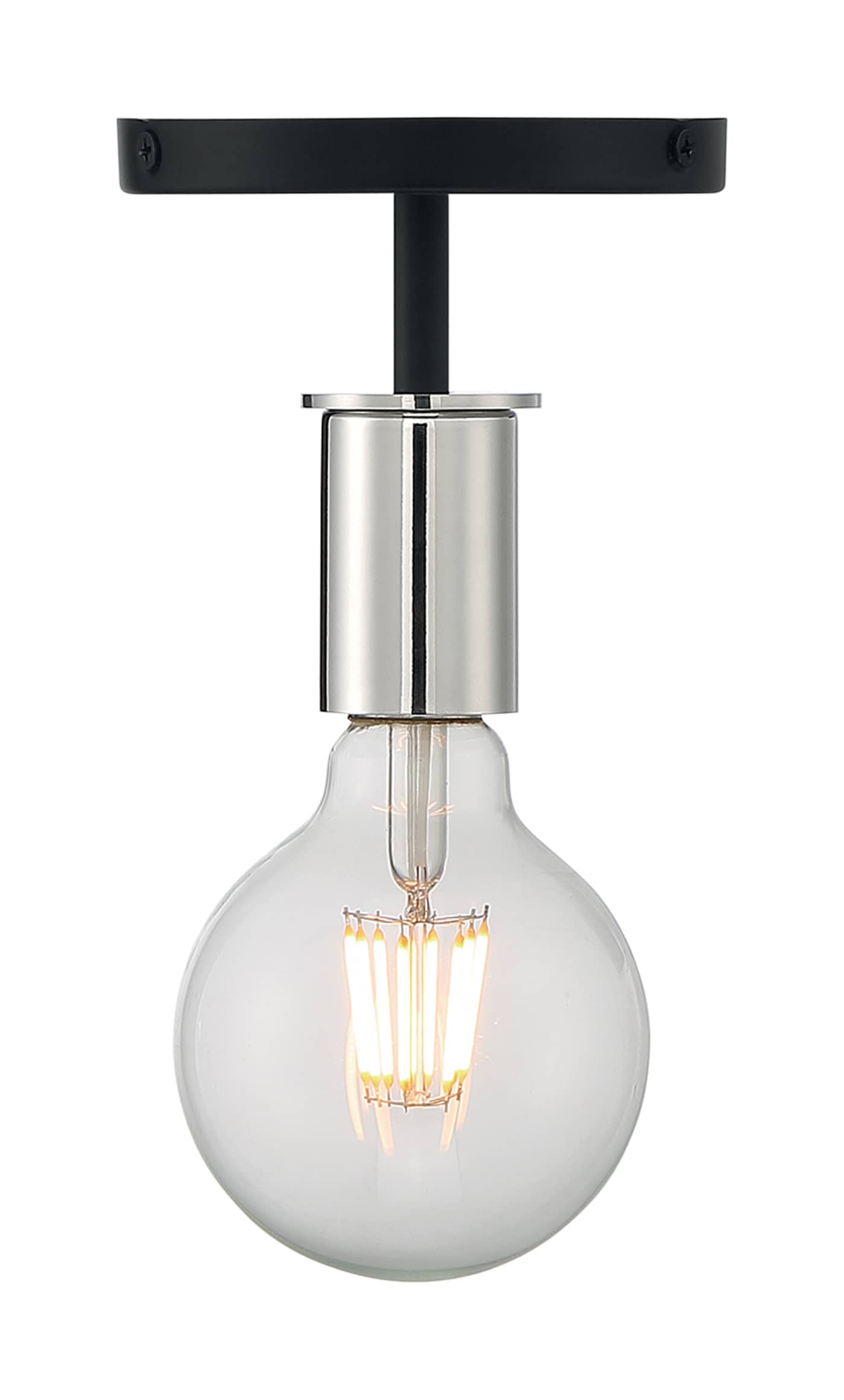 RYDER 1 LIGHT SEMI FLUSH - 60-7353