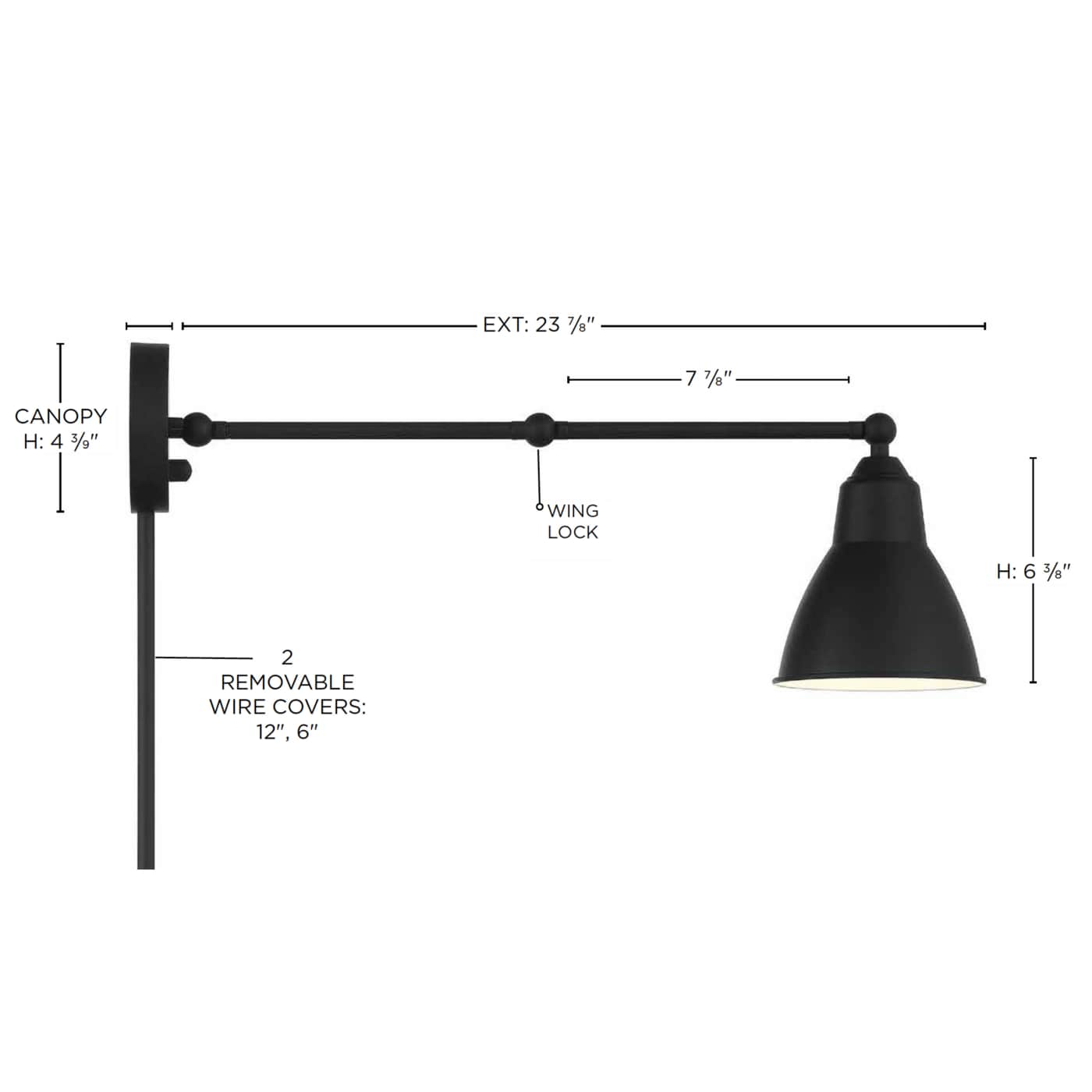 FULTON SWING ARM FIXTURE - 60-7366