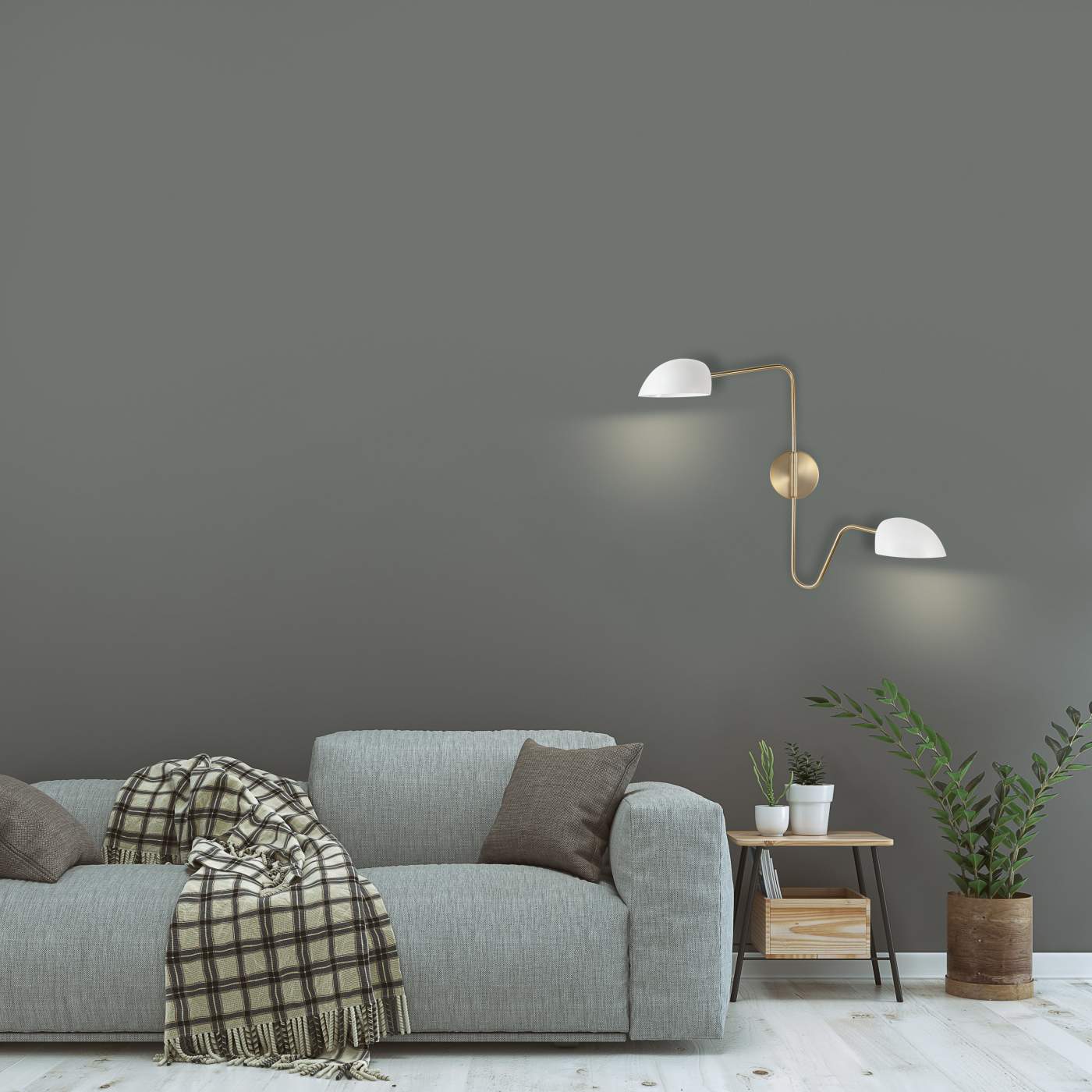 TRILBY 2 LIGHT WALL SCONCE - 60-7394