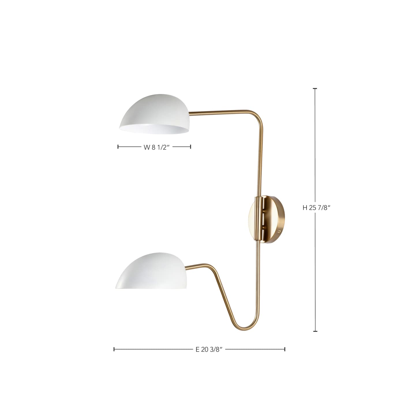 TRILBY 2 LIGHT WALL SCONCE - 60-7394