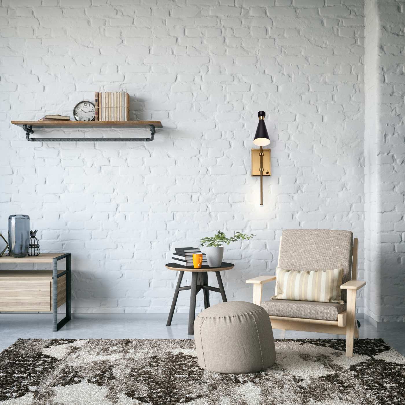 PROSPECT 1 LIGHT WALL SCONCE - 60-7395