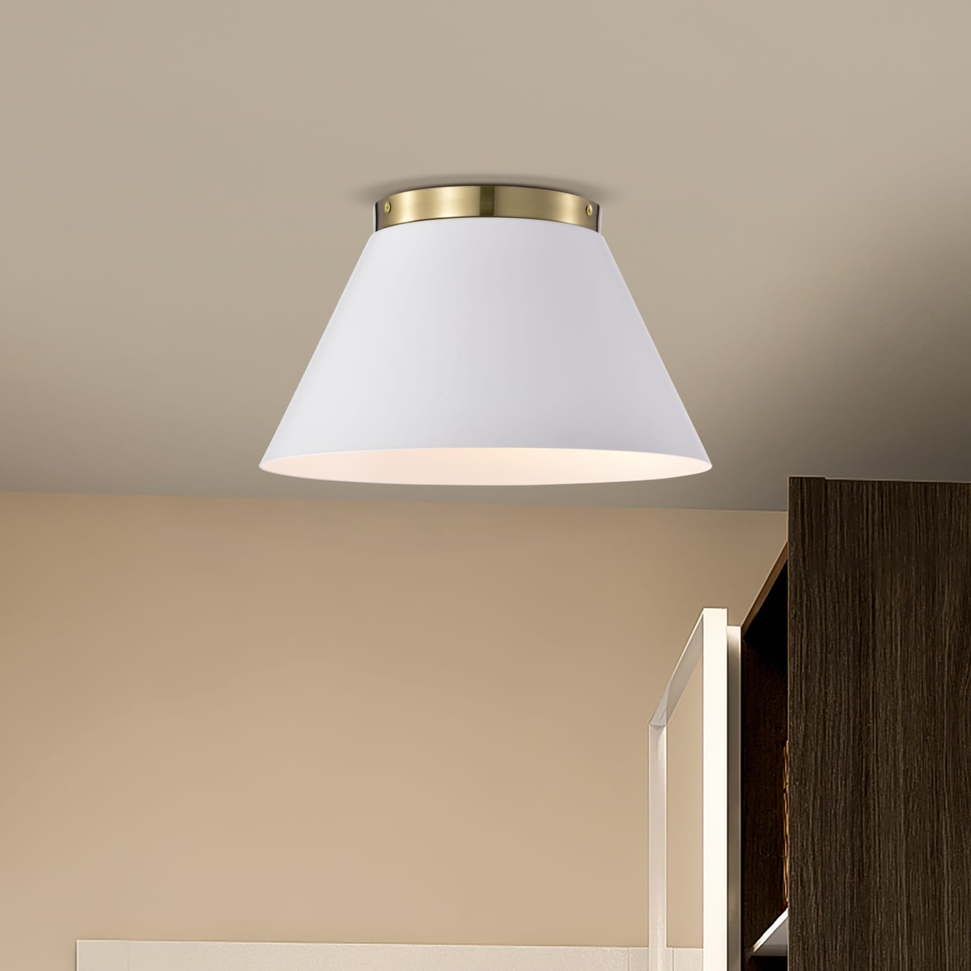 DOVER 3 LIGHT SMALL FLUSH - 60-7418