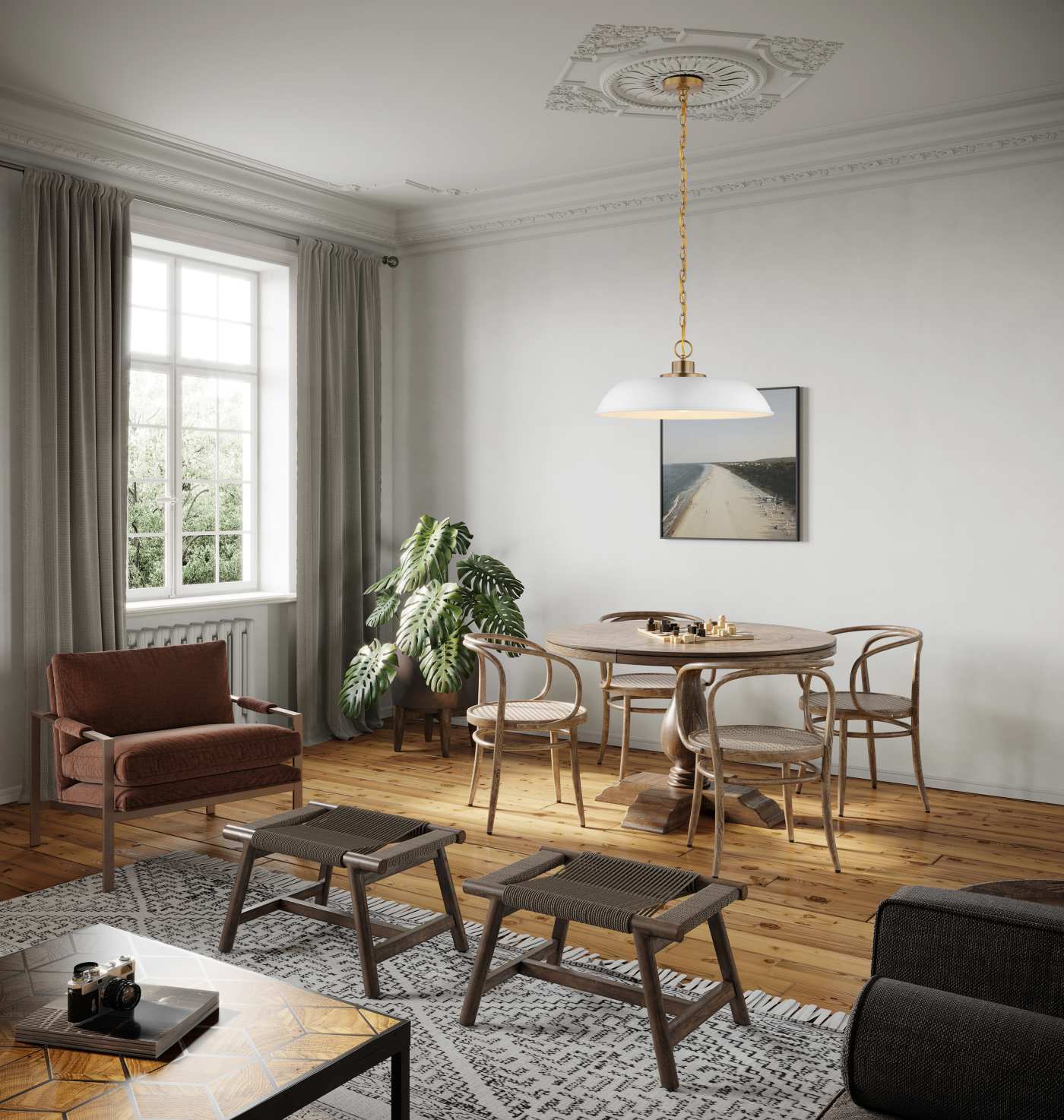 COLONY 1 LIGHT MEDIUM PENDANT - 60-7483