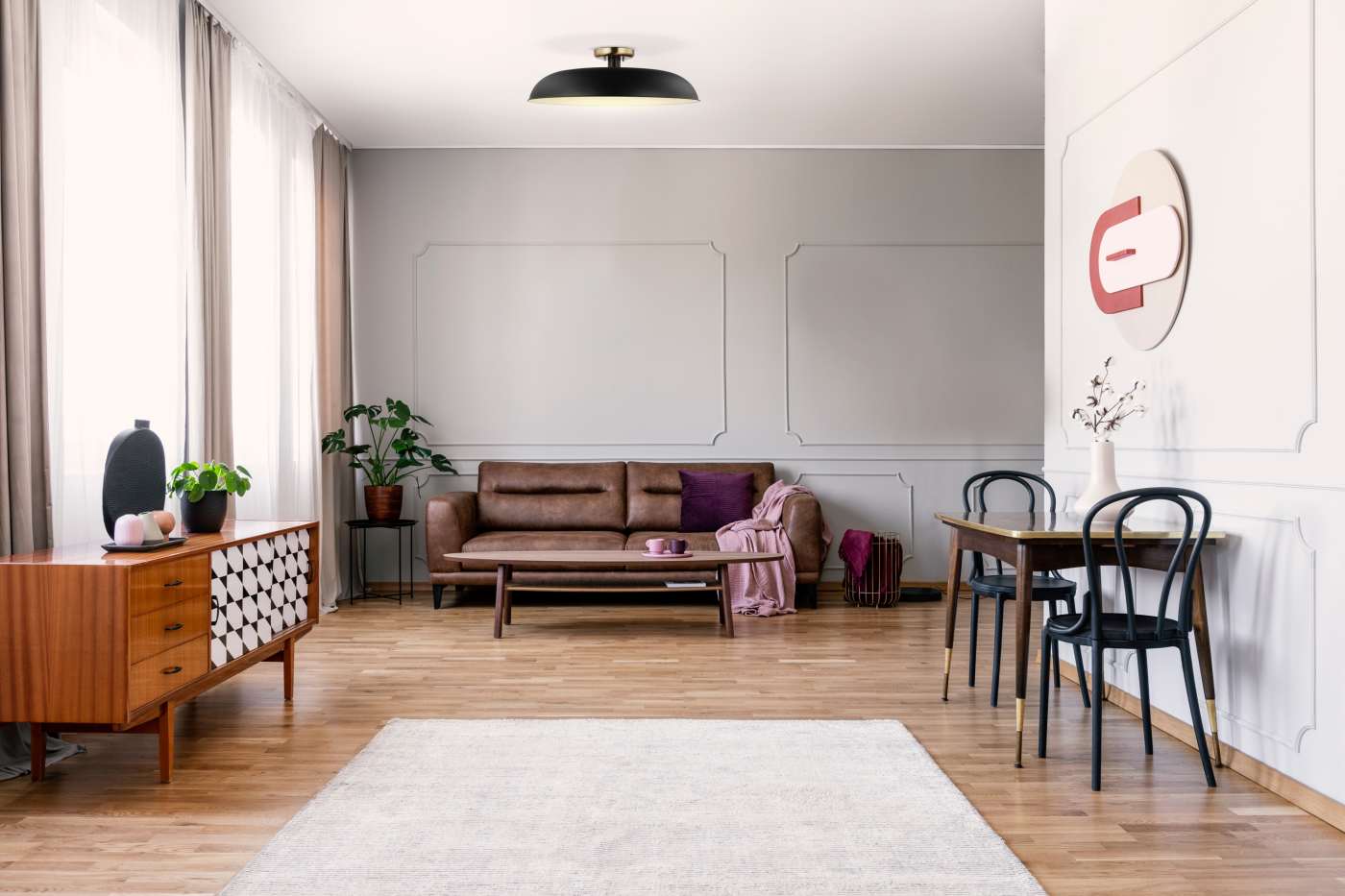 COLONY 1 LIGHT LARGE FLUSH - 60-7497