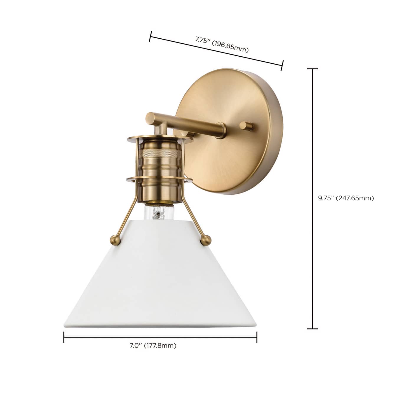 OUTPOST 1 LIGHT WALL SCONCE - 60-7520