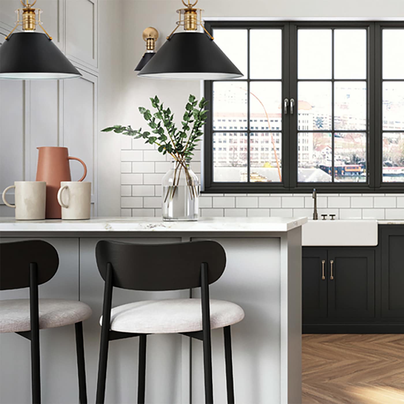 OUTPOST 1 LIGHT LARGE PENDANT - 60-7525