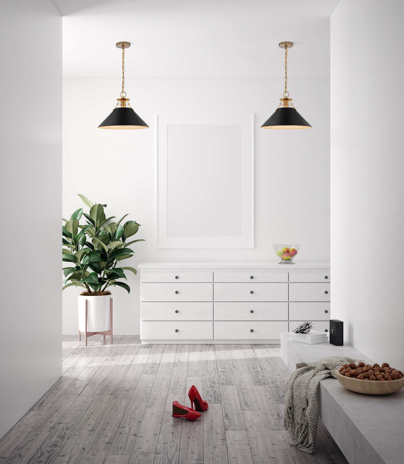 OUTPOST 1 LIGHT LARGE PENDANT - 60-7525