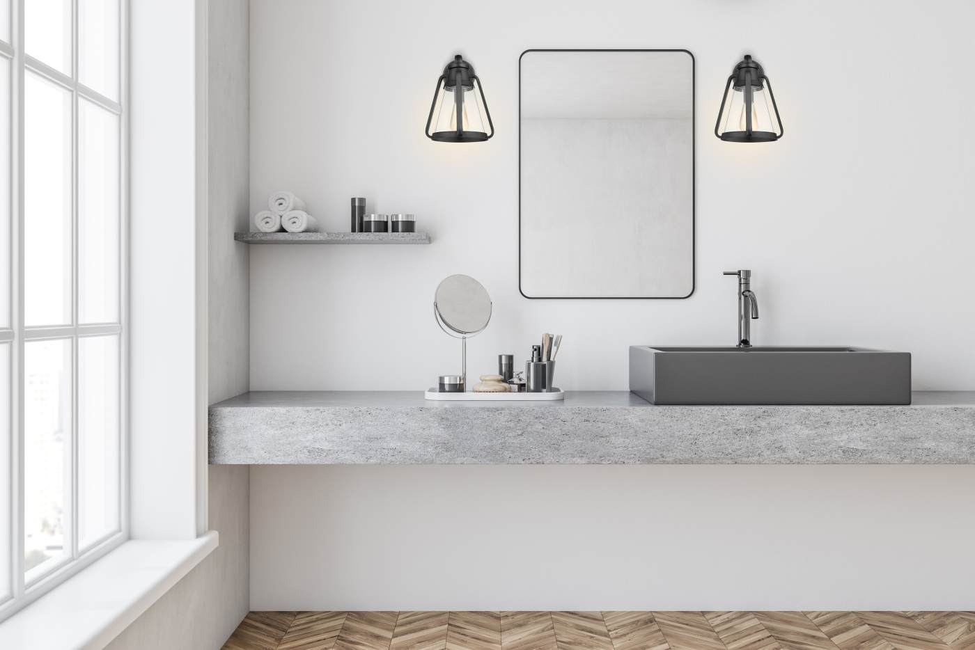 EVERETT 1 LT LARGE WALL SCONCE - 60-7556