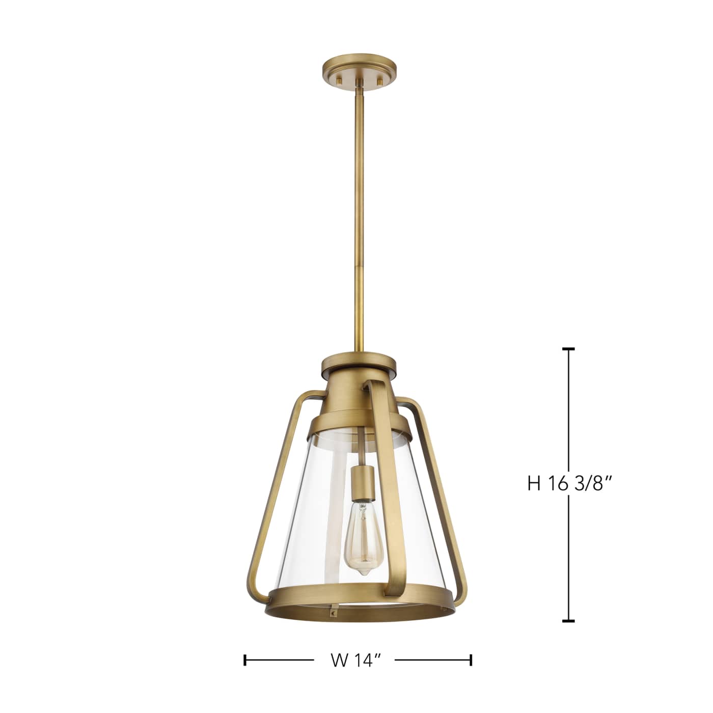 EVERETT 1 LT 14" PENDANT - 60-7563