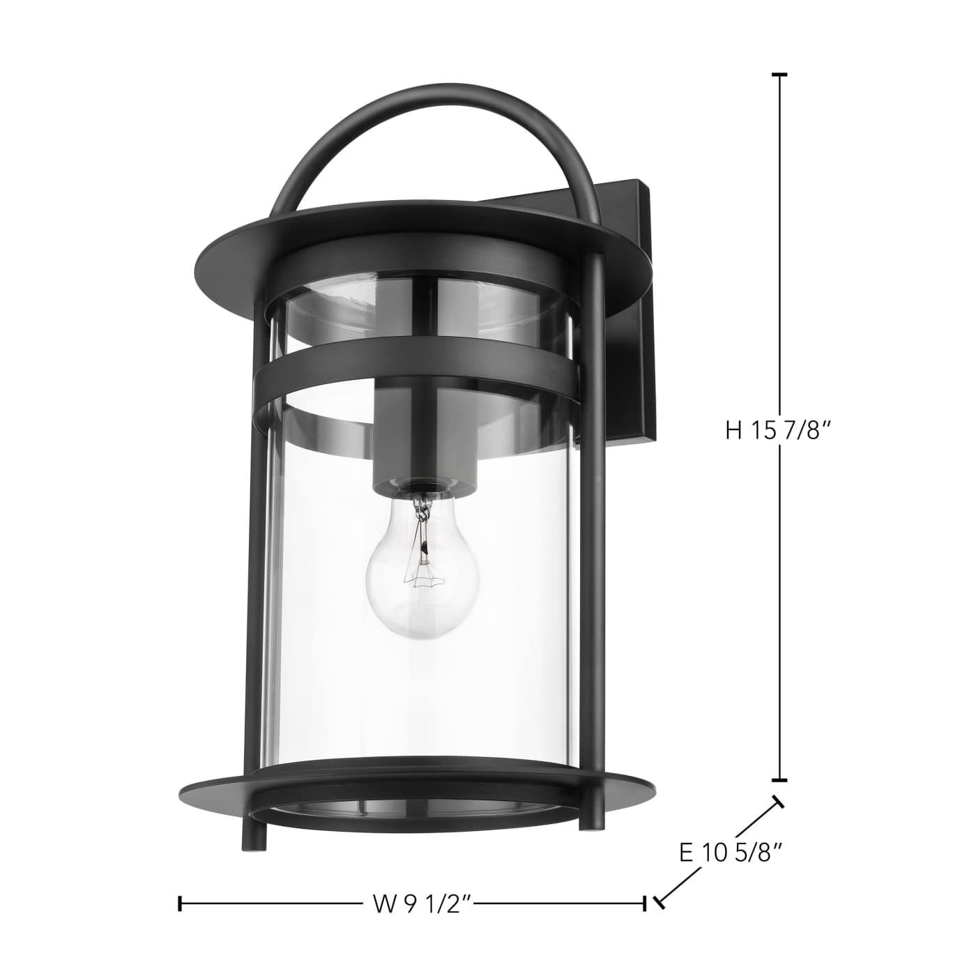BRACER 1 LT LG WALL LANTERN - 60-7642