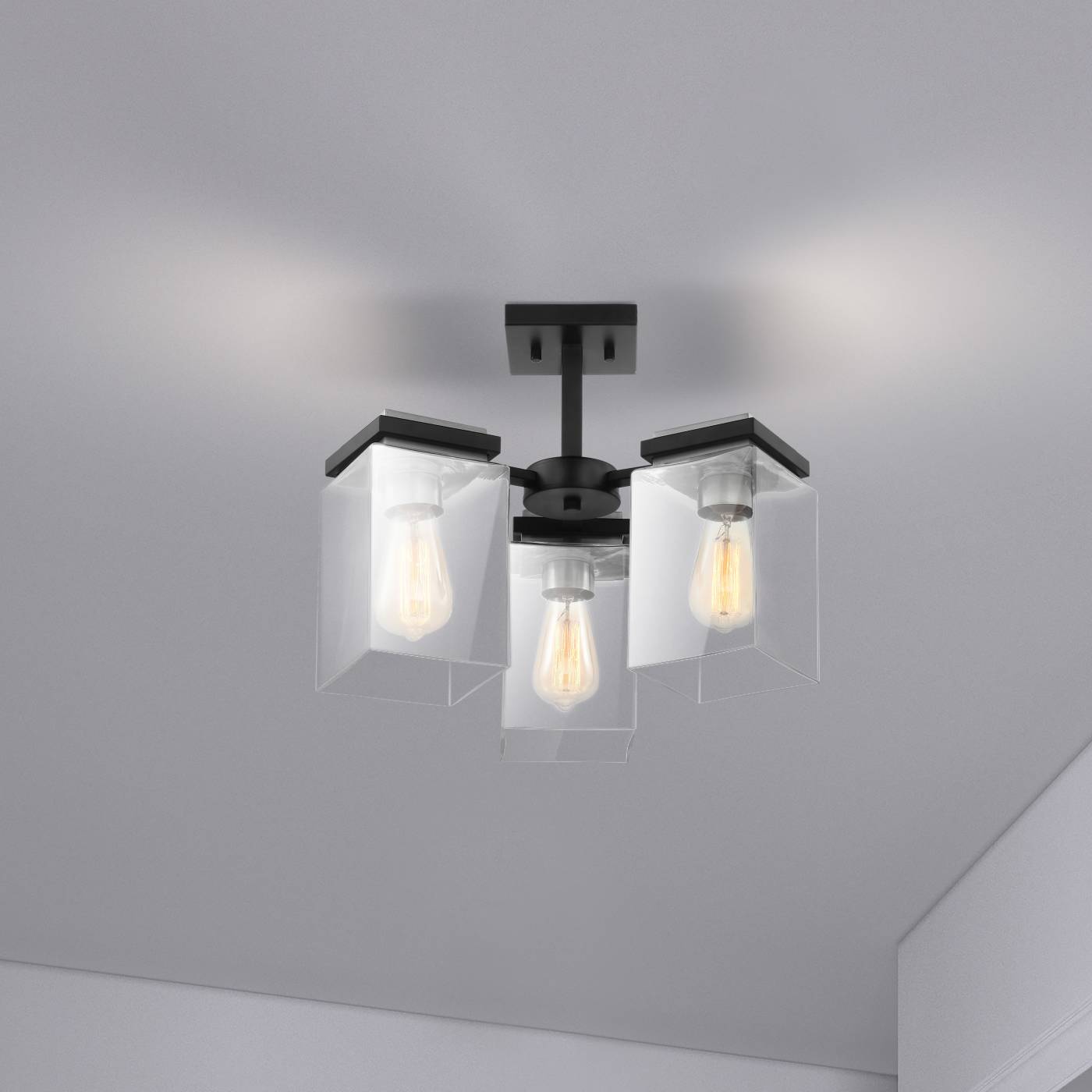 CROSSROADS 3 LT SEMI FLUSH - 60-7658