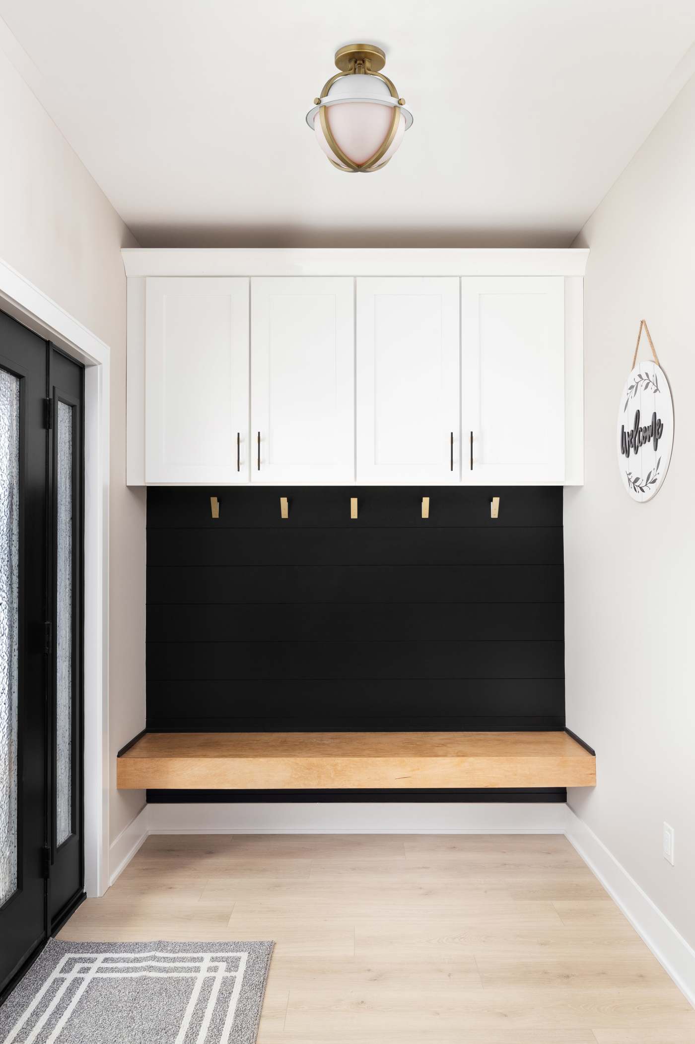 LINCOLN 1LT SEMI FLUSH WHITE - 60-7663