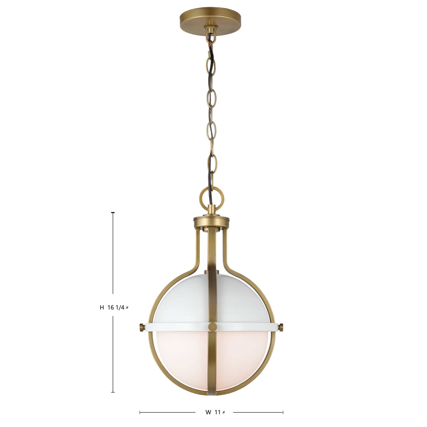 LINCOLN 1LT MED PEND WHITE - 60-7664