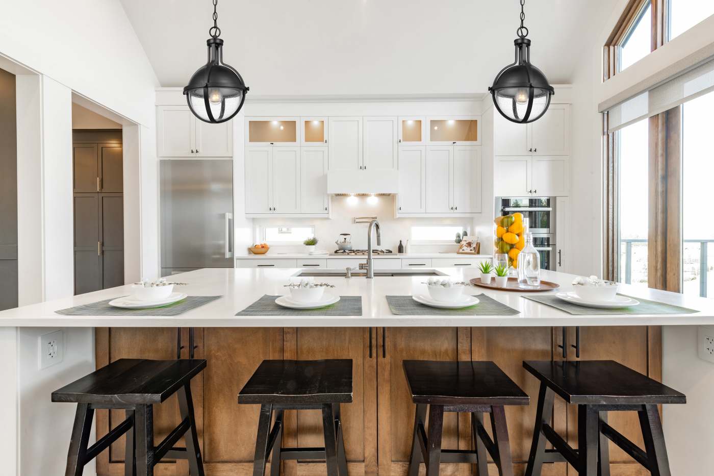 LINCOLN 1LT MED PEND MATTE BLK - 60-7674