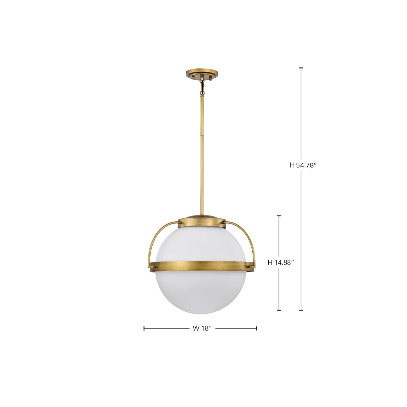 LAKESHORE 1 LT LARGE PENDANT - 60-7785