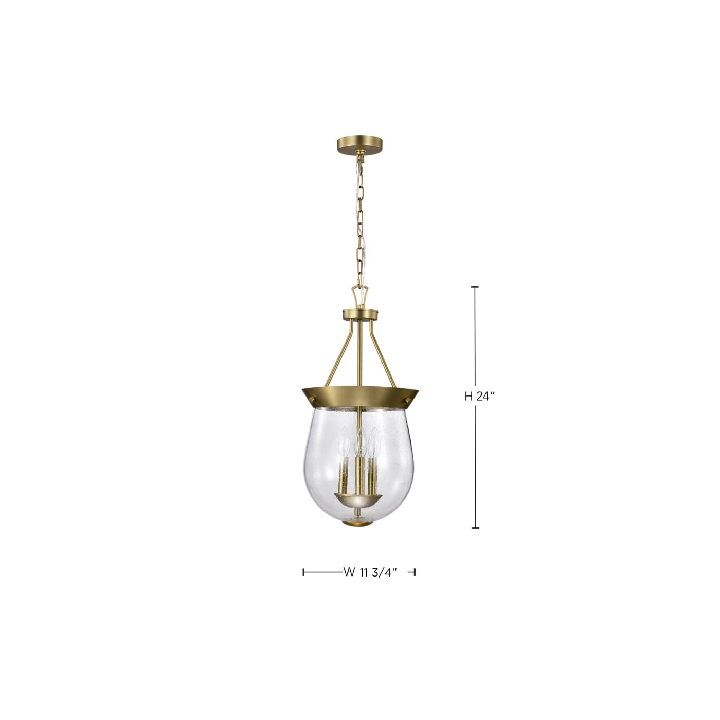 BOLIVER 3 LIGHT 11" PENDANT - 60-7801