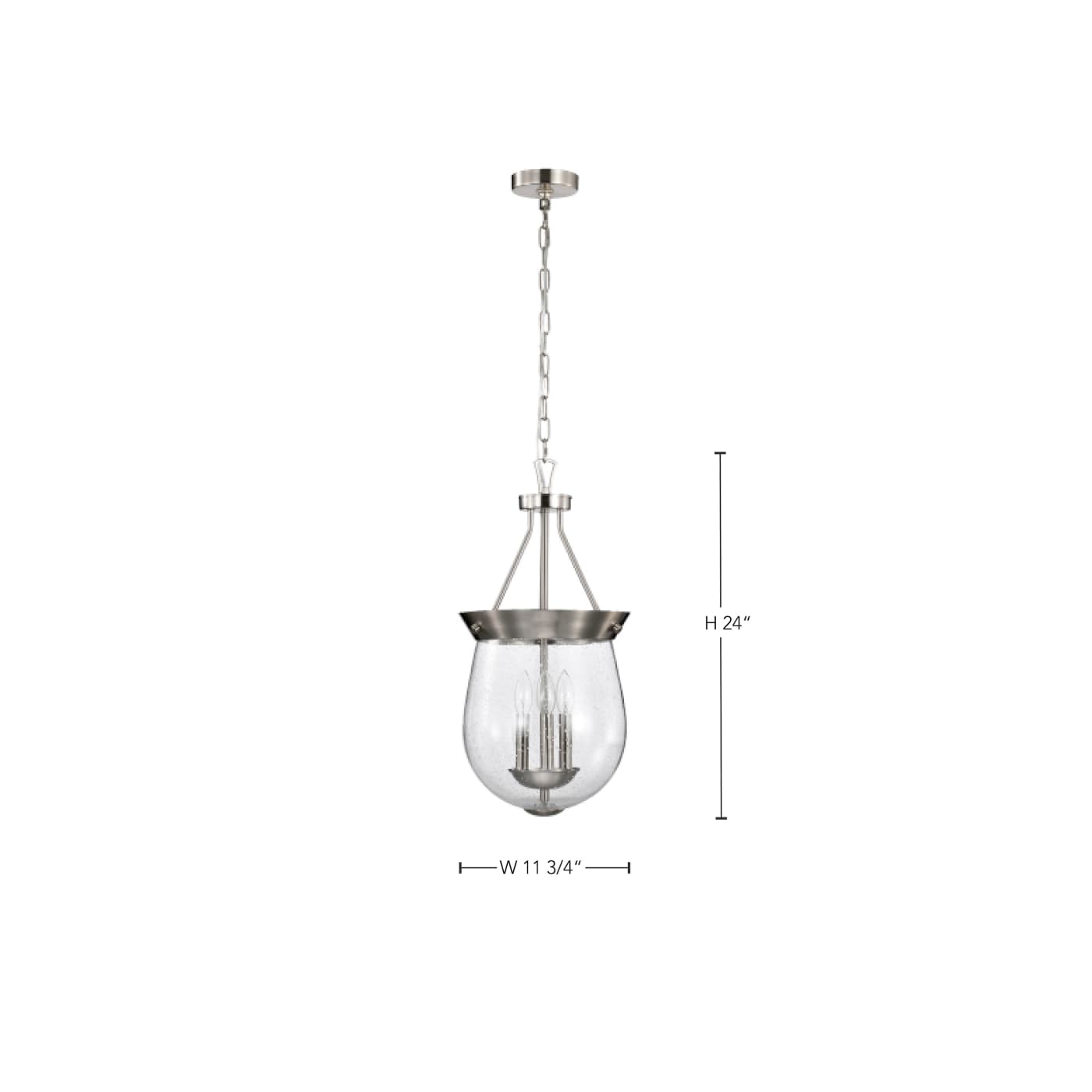 BOLIVER 3 LIGHT 11" PENDANT - 60-7802