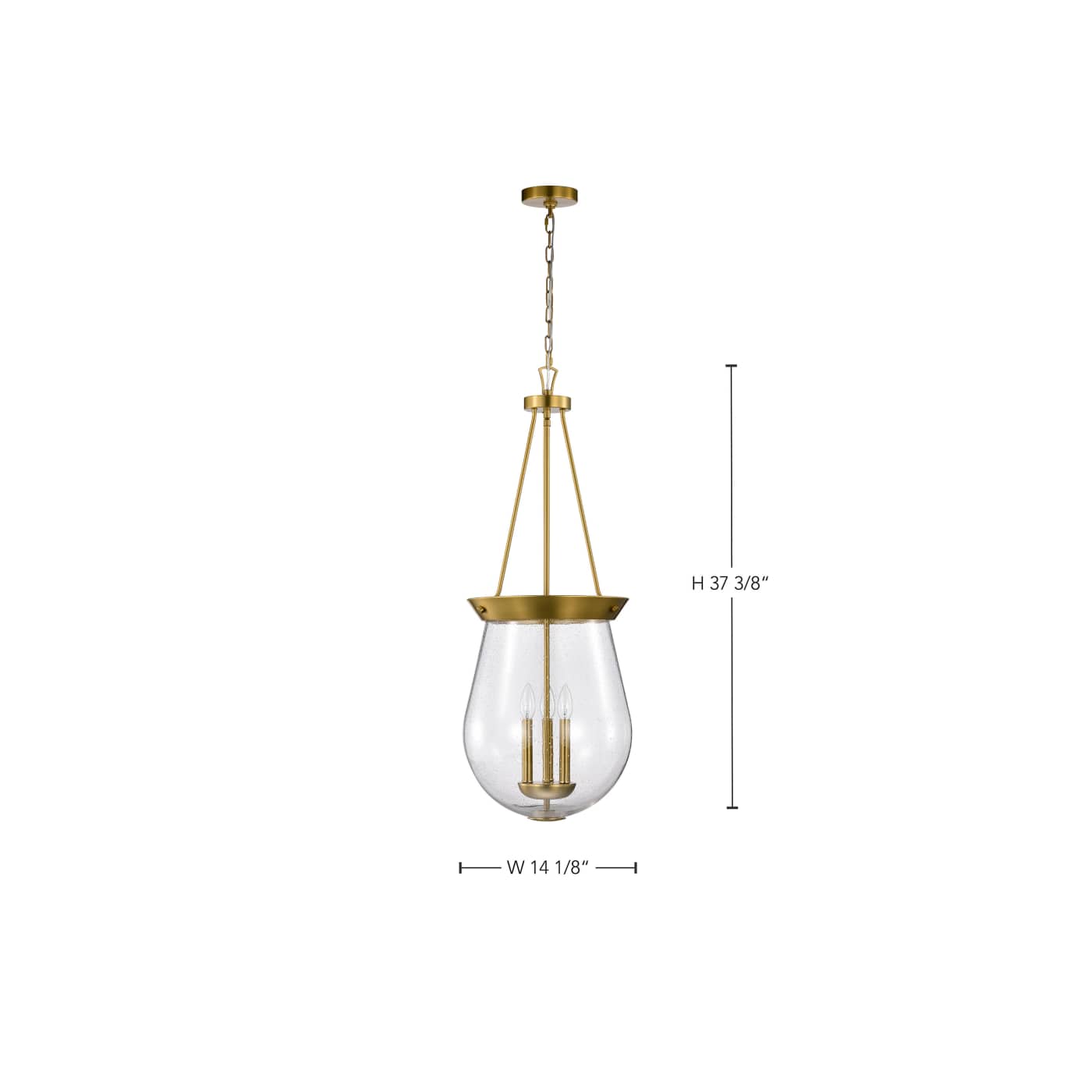 BOLIVER 3 LIGHT 14" PENDANT - 60-7804