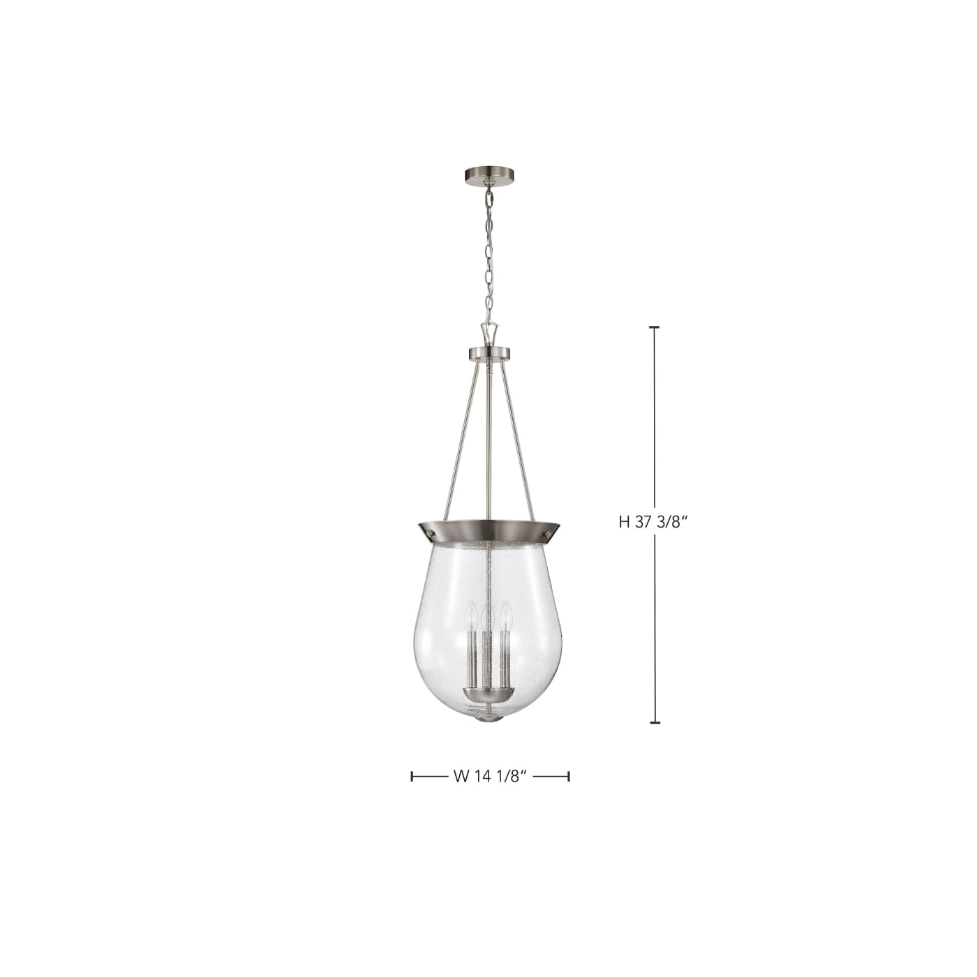 BOLIVER 3 LIGHT 14" PENDANT - 60-7805