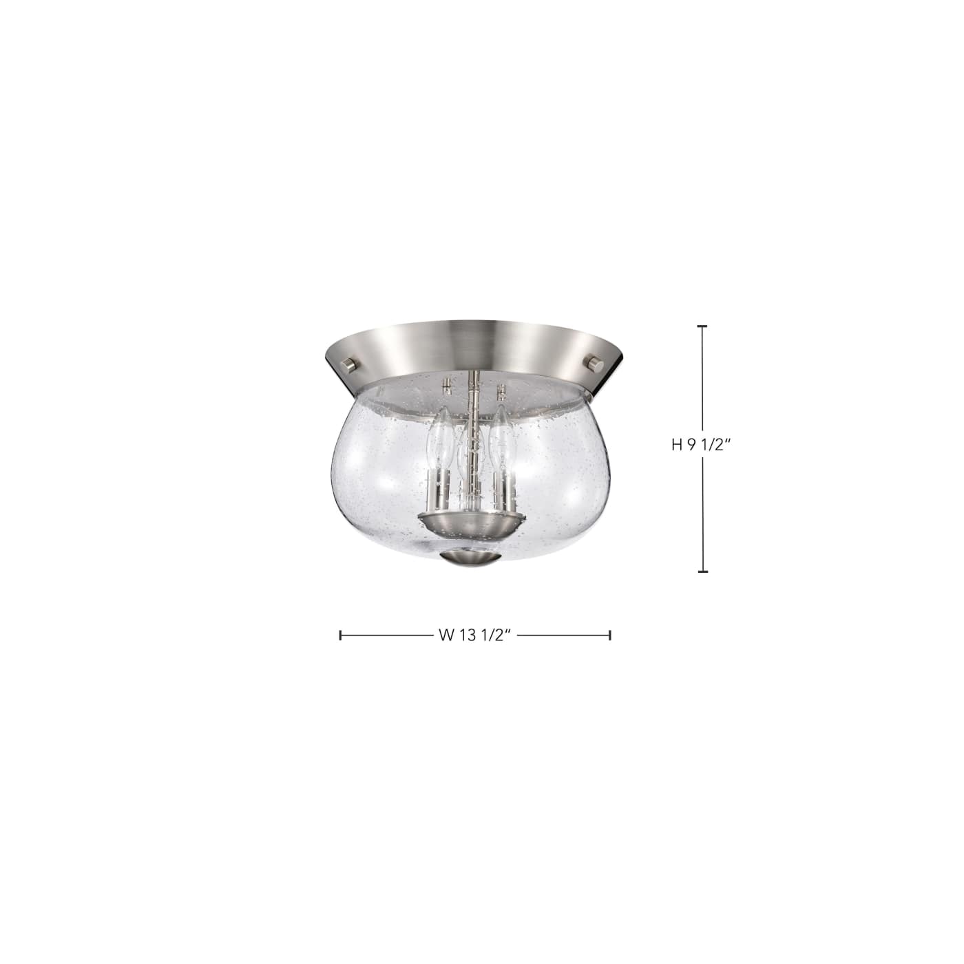 BOLIVER 3 LIGHT FLUSH MOUNT - 60-7808