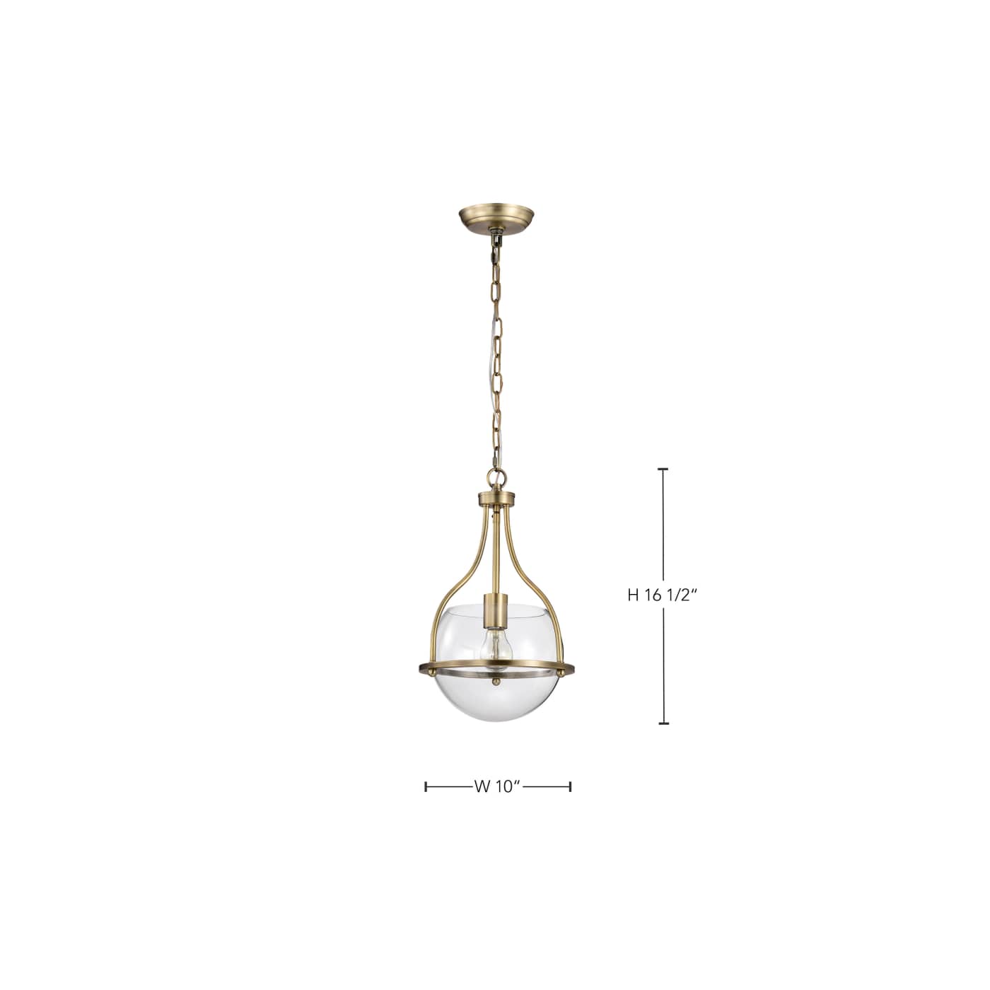 AMADO 1 LIGHT 10" PENDANT - 60-7815