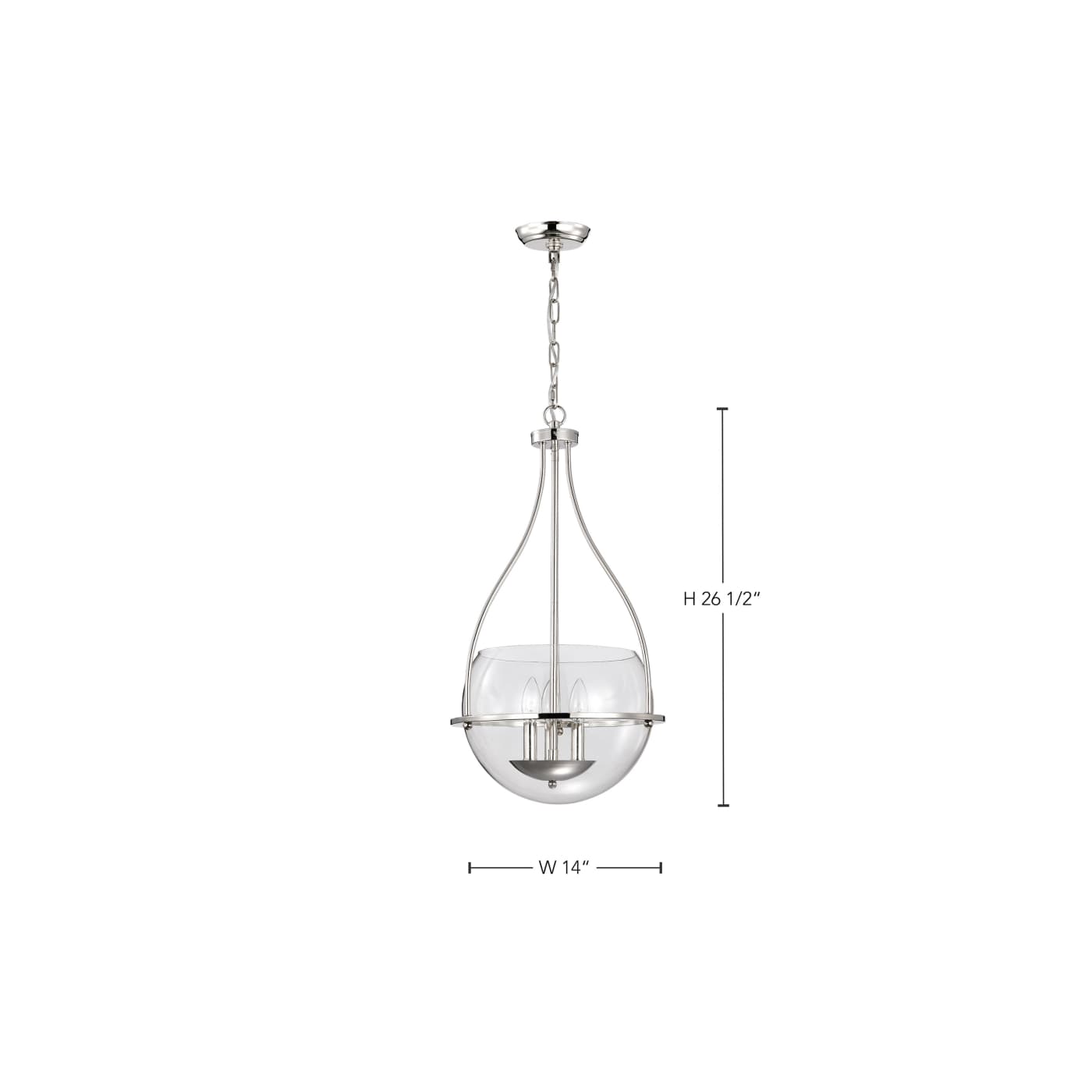 AMADO 3 LIGHT 14" PENDANT - 60-7819