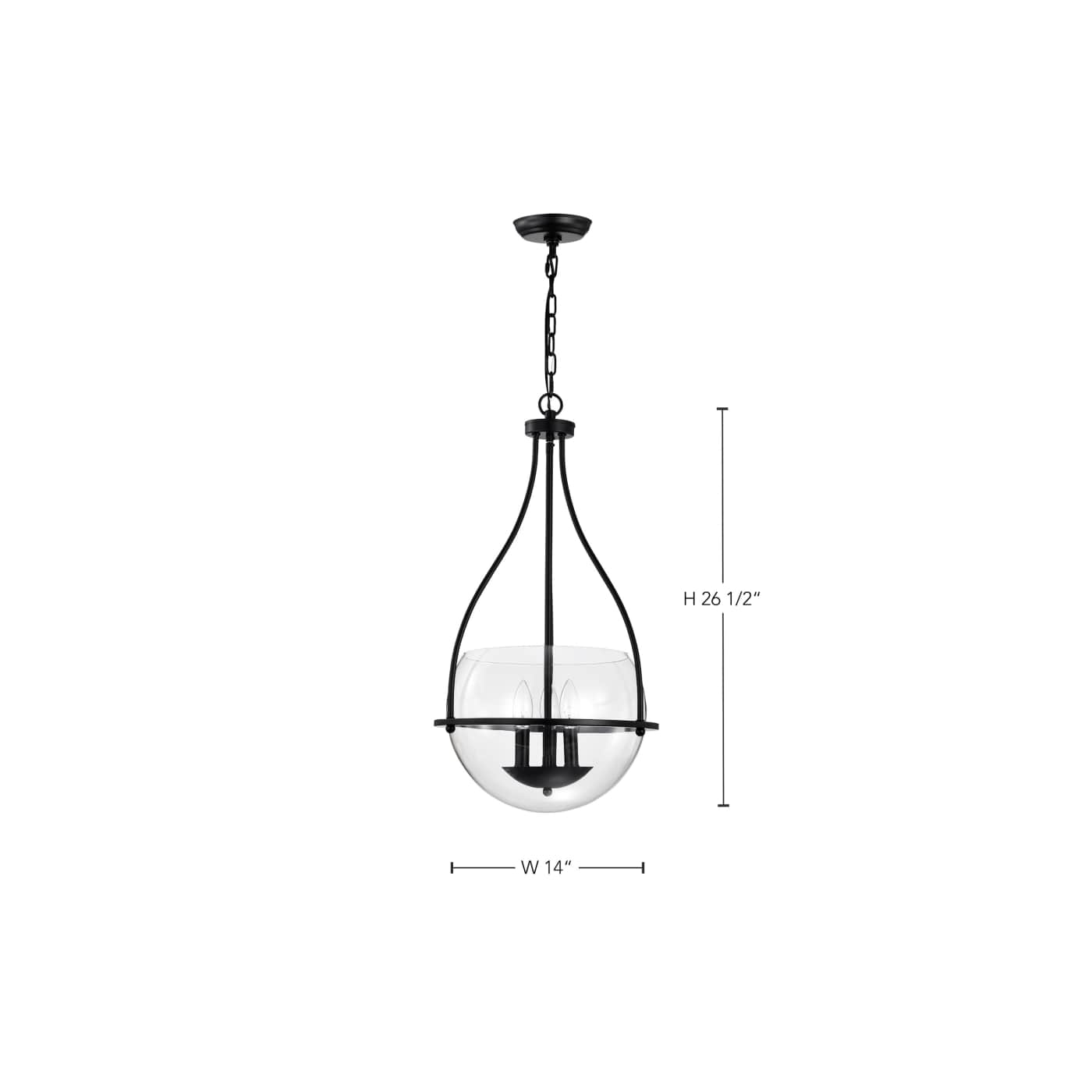 AMADO 3 LIGHT 14" PENDANT - 60-7820