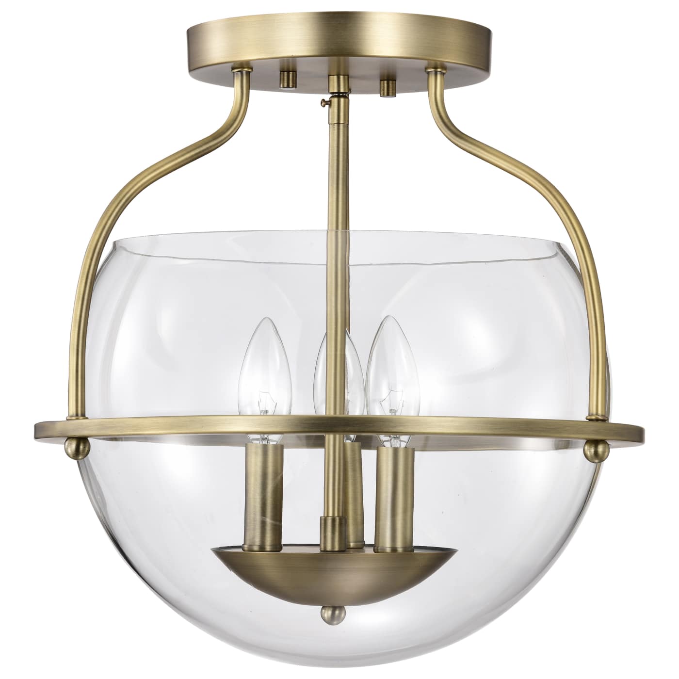 AMADO 3 LIGHT SEMI FLUSH MOUNT - 60-7821