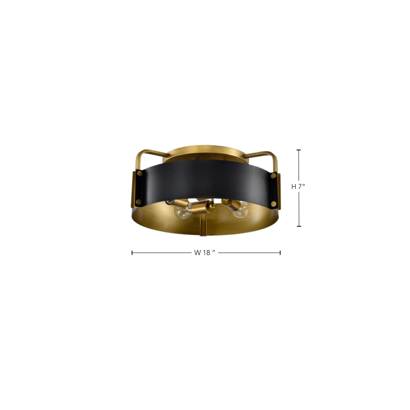 ALTOS 4 LIGHT 18" SEMI FLUSH - 60-7841