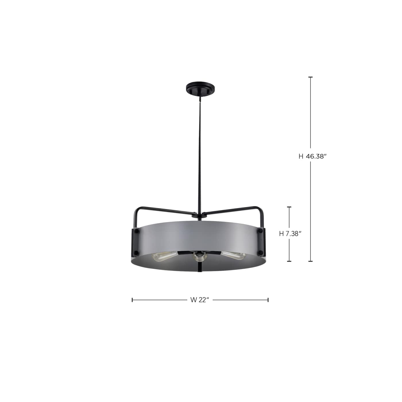 ALTOS 5 LIGHT LARGE PENDANT - 60-7854