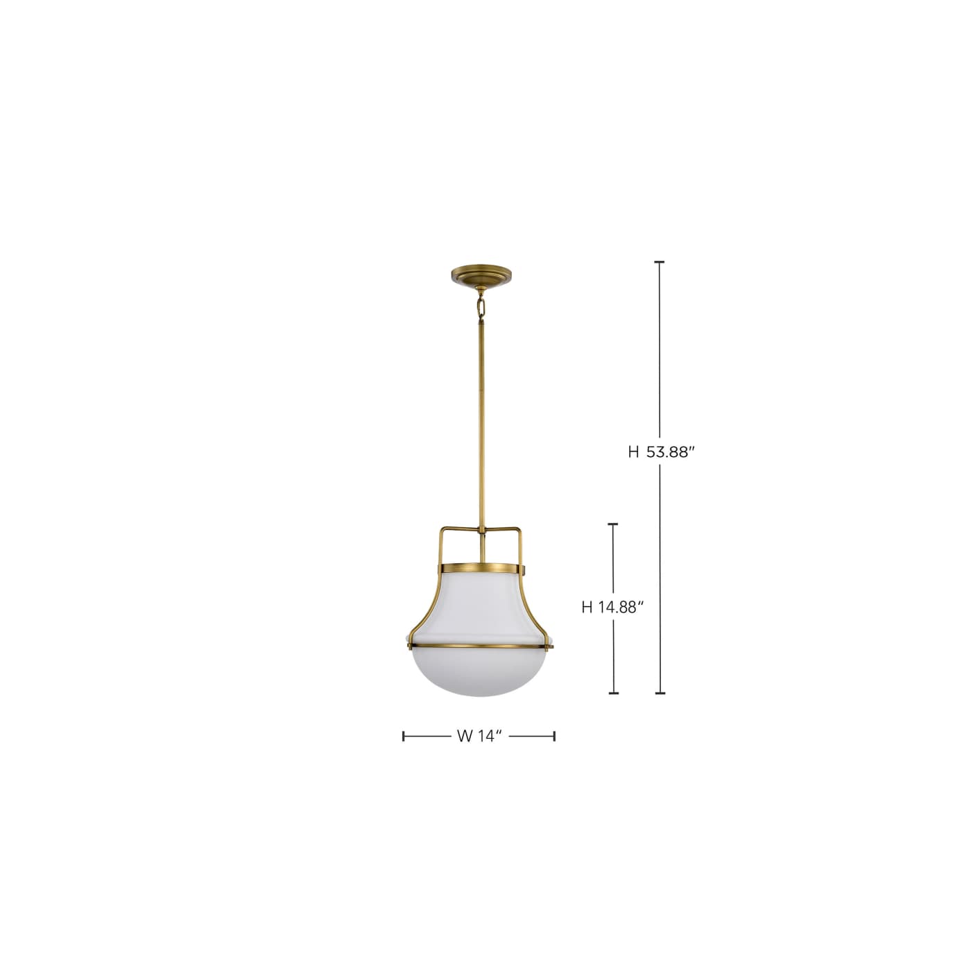 VALDORA 1 LIGHT 14" PENDANT - 60-7863